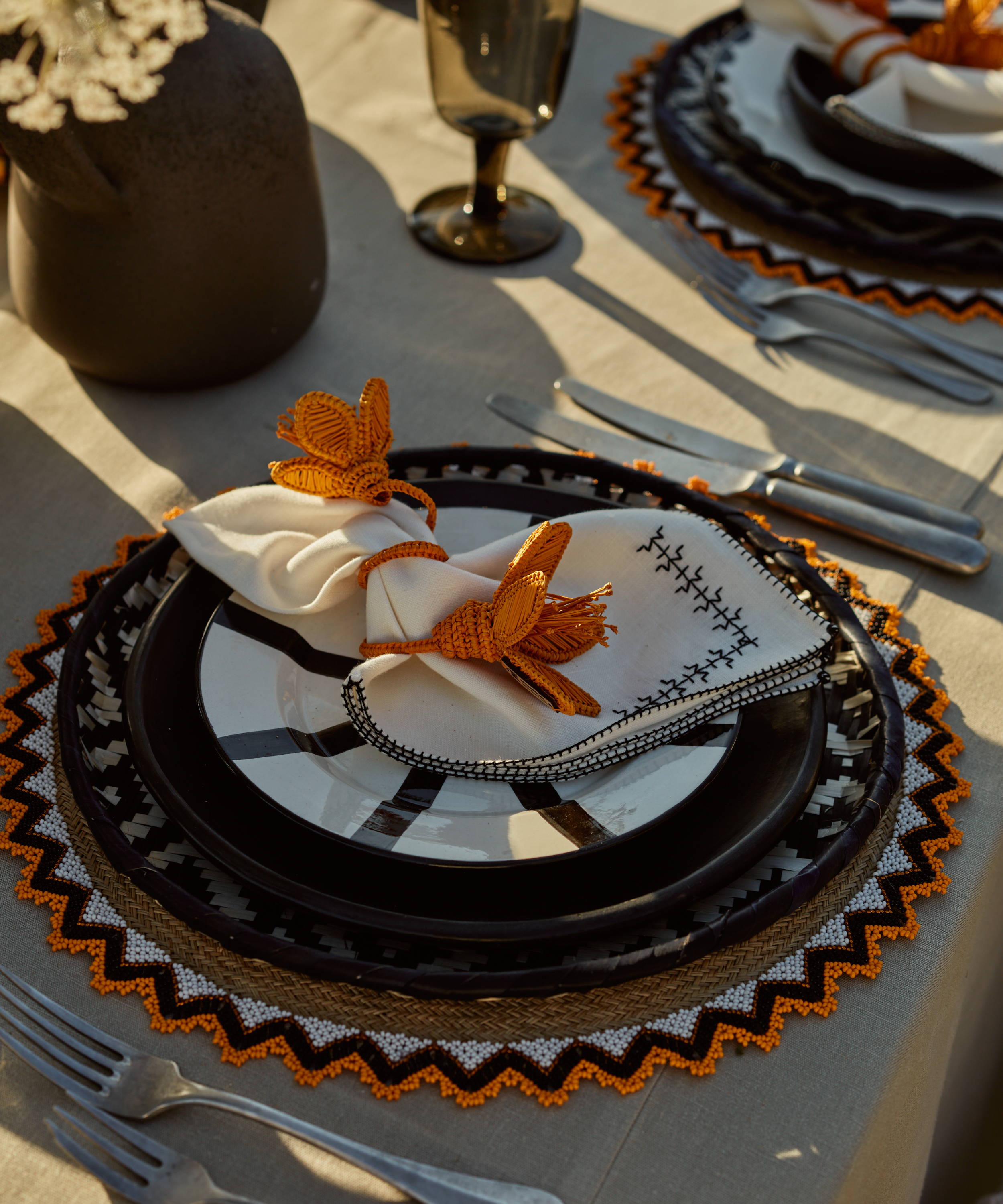 Alicia Placemats, Burnt Yellow