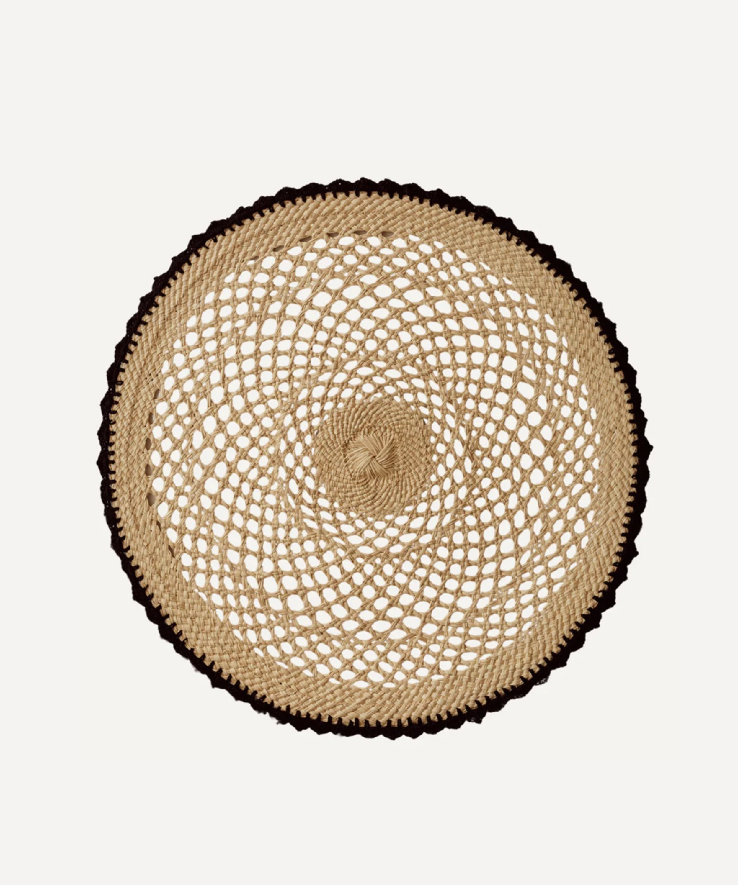 Crochet Placemat, Black