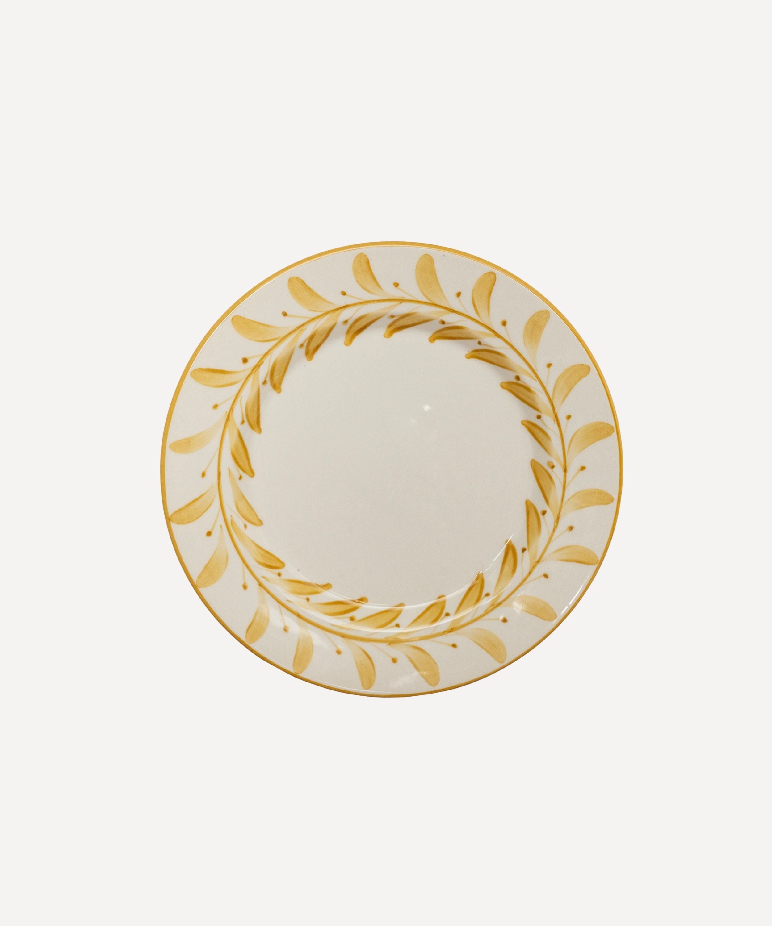 Helecho Side Plate, Golden Yellow