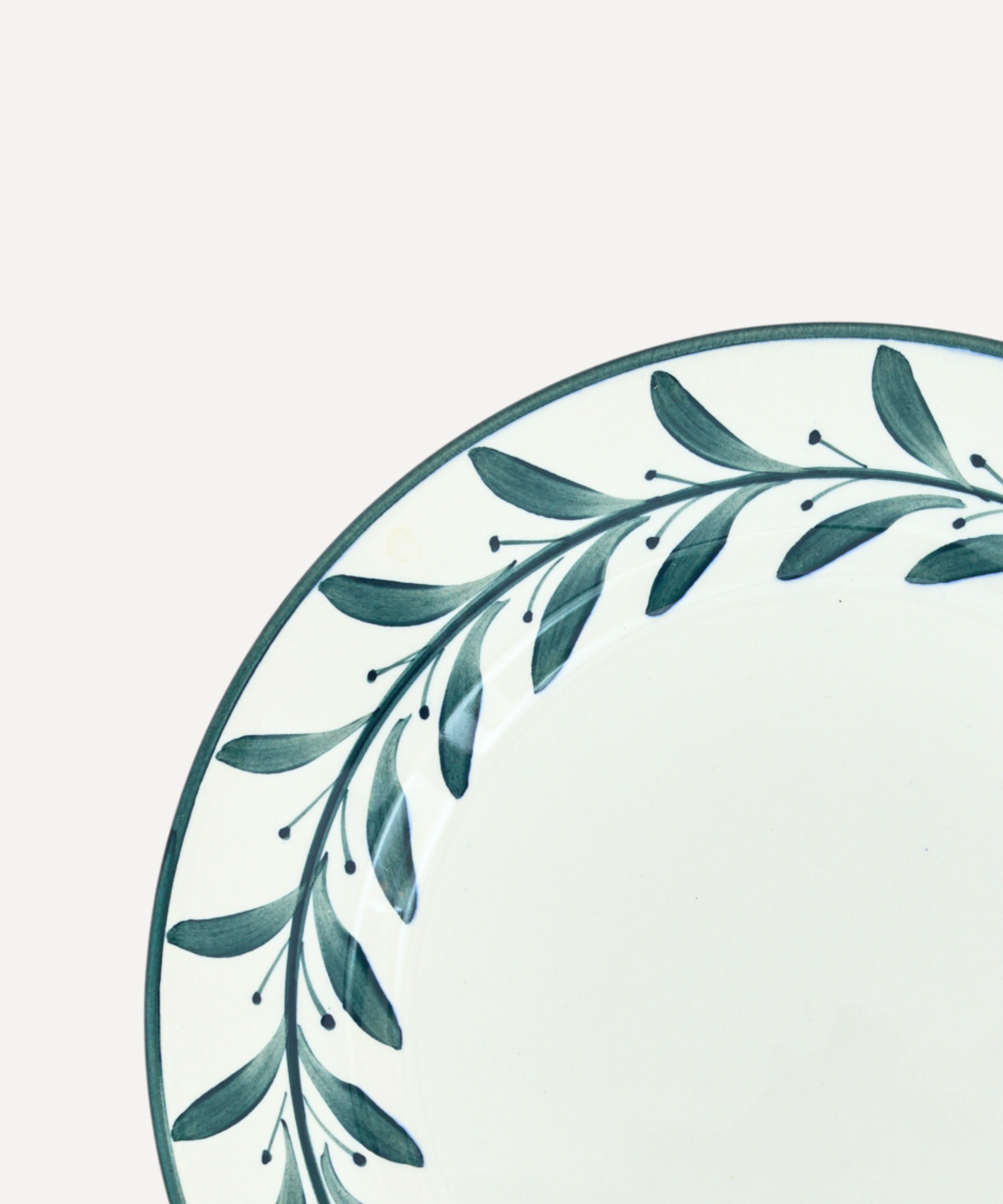 Helecho Dinner Plate, Teal