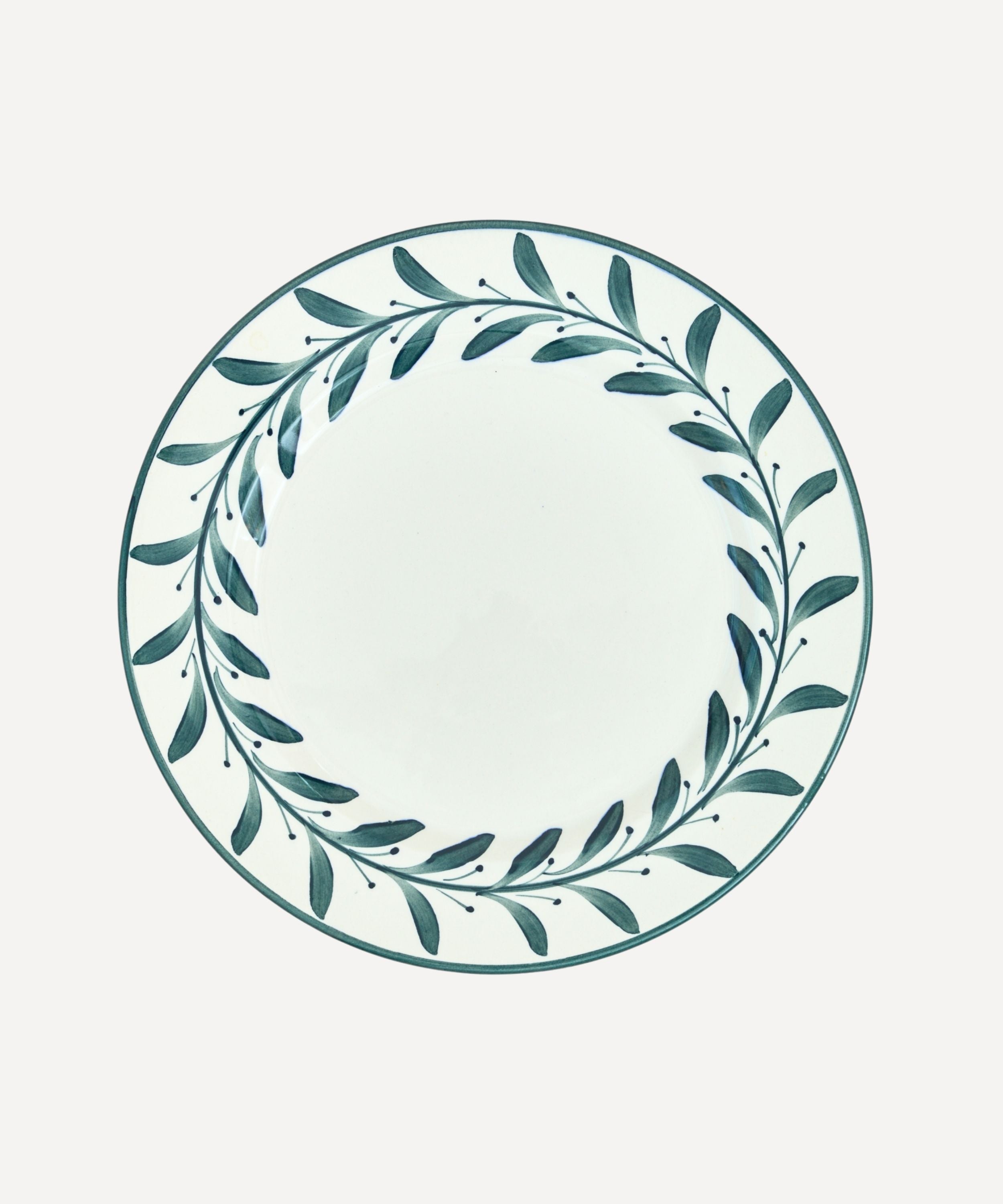 Helecho Dinner Plate, Teal