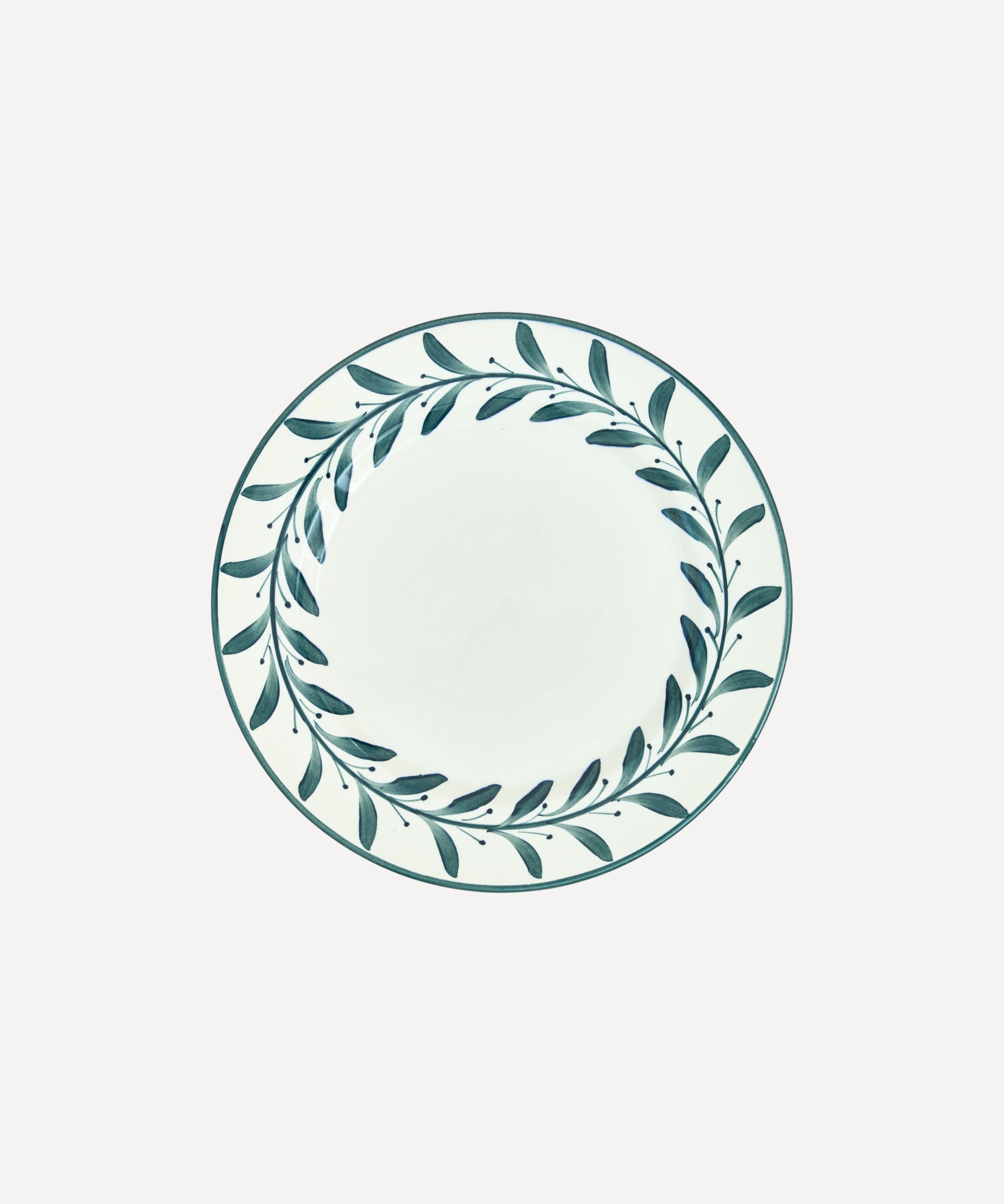 Helecho Dinner Plate, Teal