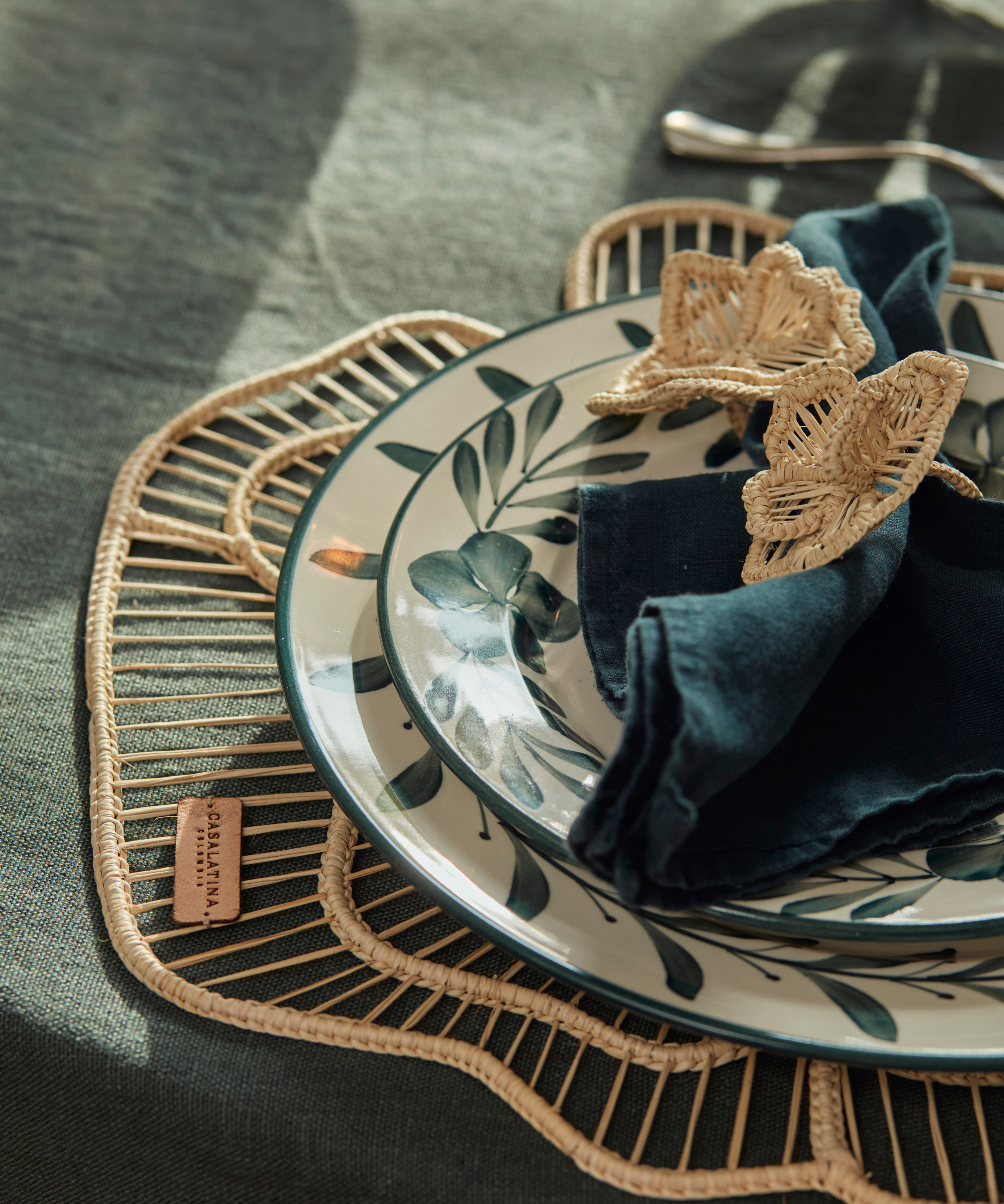 Flor - Side Plate - Teal