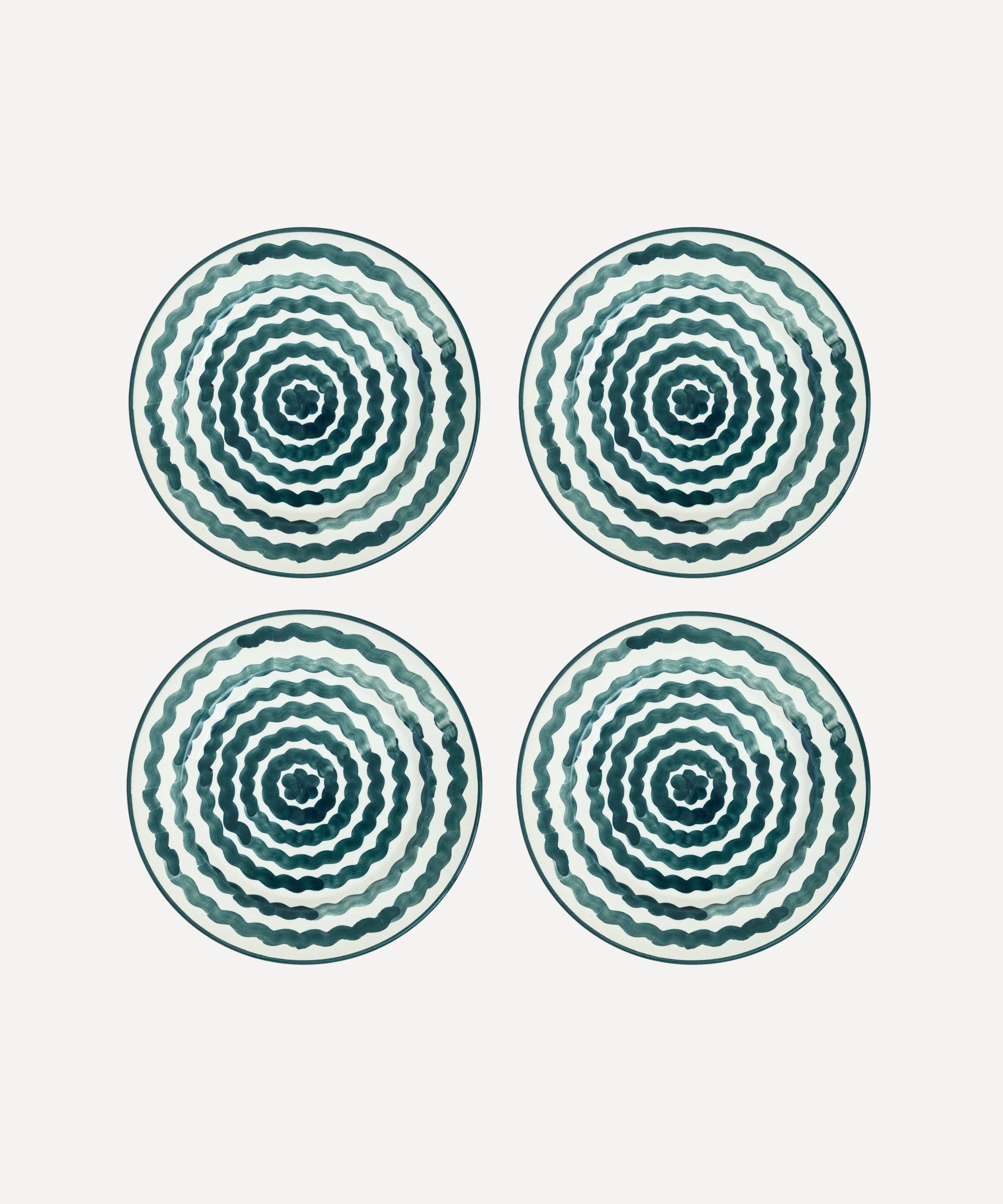 Ondas Side Plate, Teal (Set of 4)