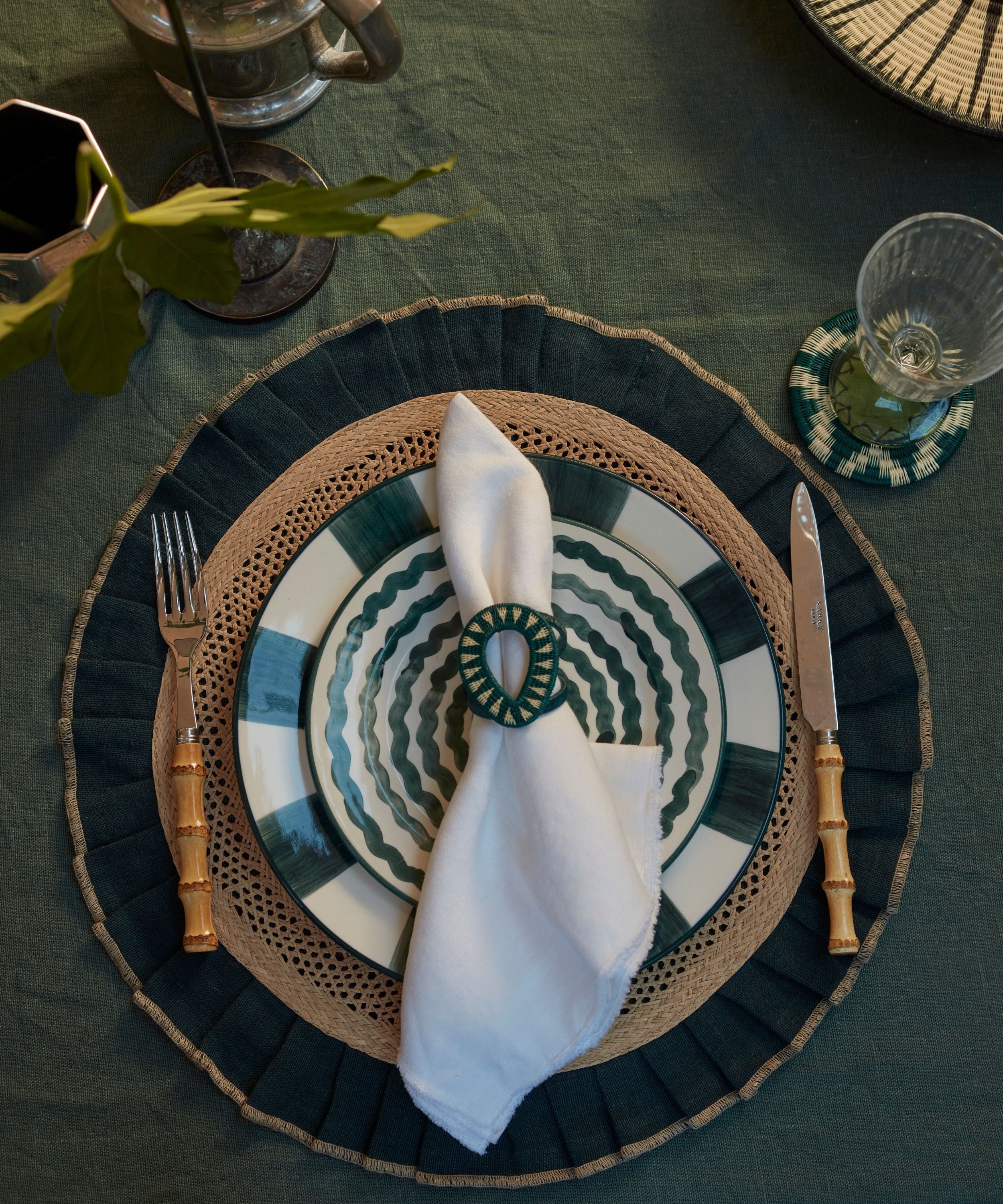 Ondas Side Plate, Teal