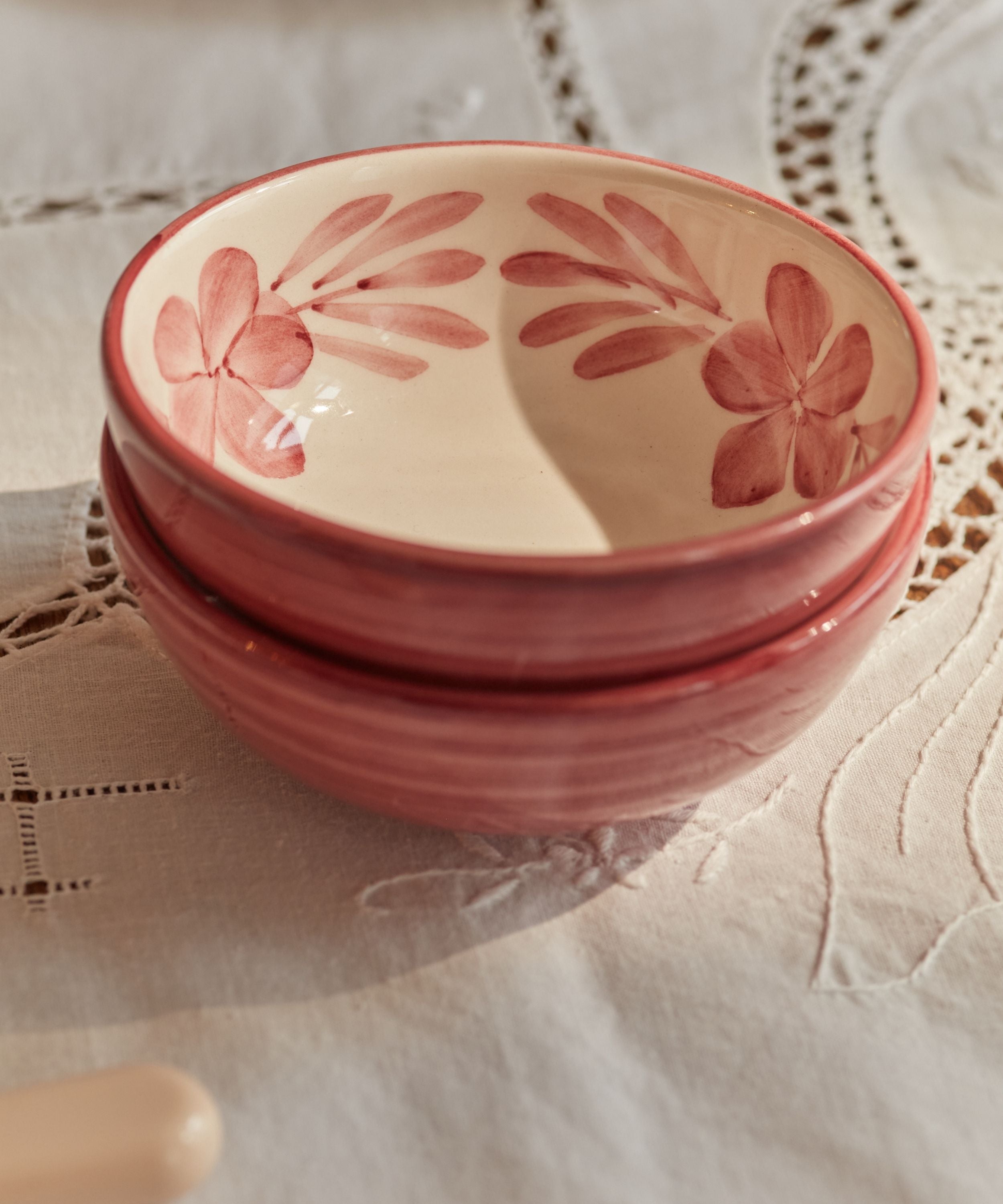 Flor Bowl, Vintage Rose