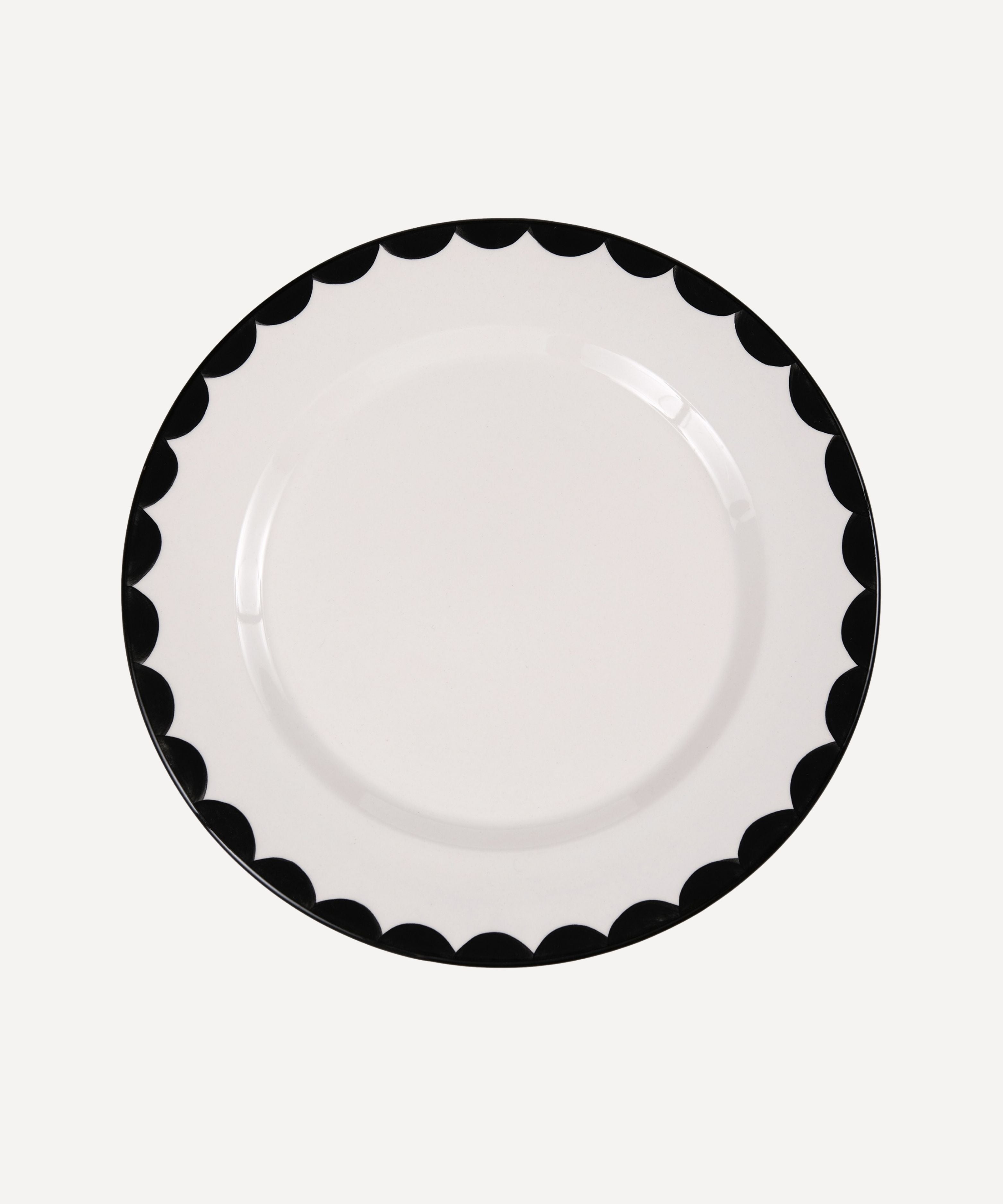 Cascos Dinner Plate, Jet Black
