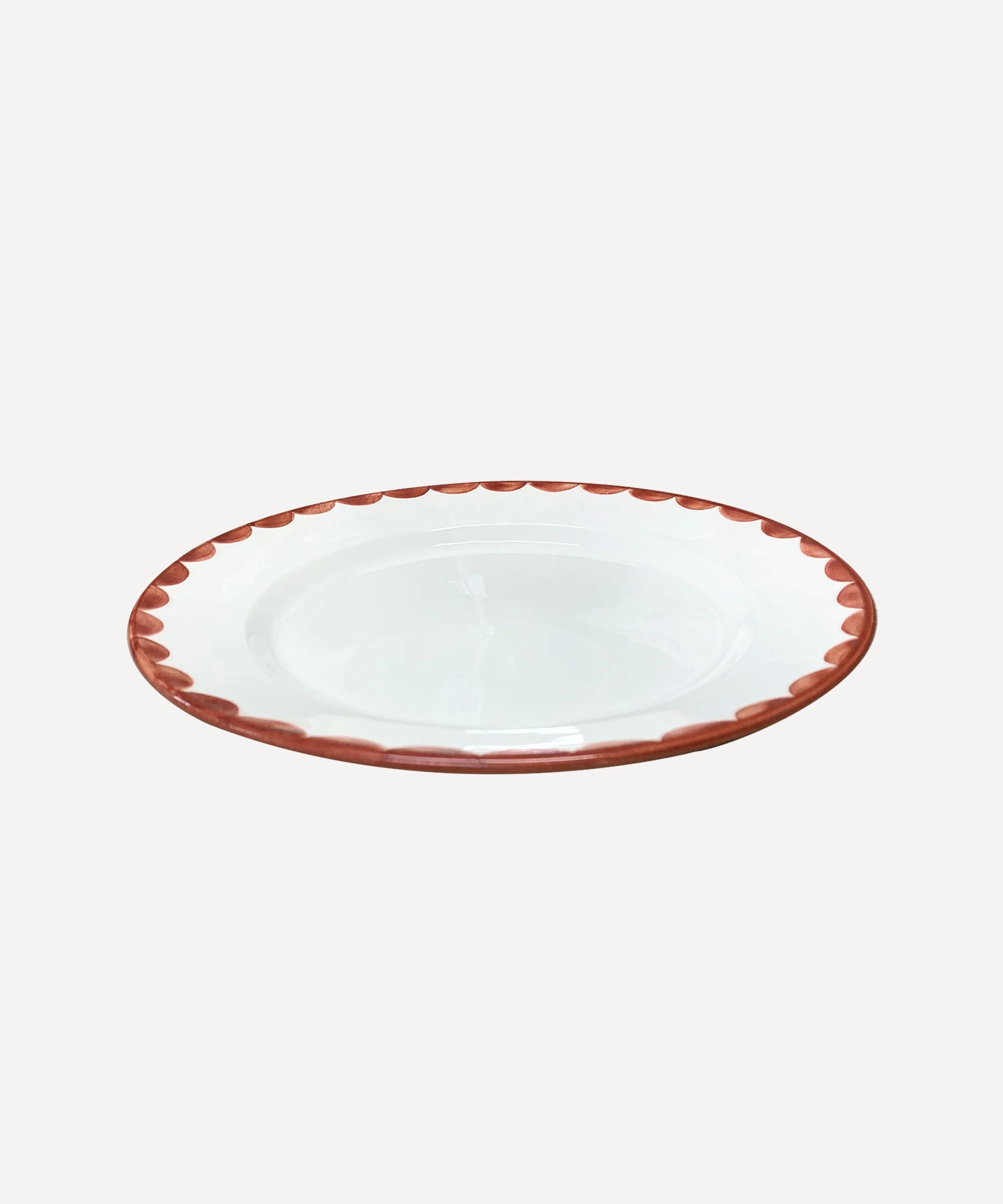 Cascos Dinner Plate, Rust Red