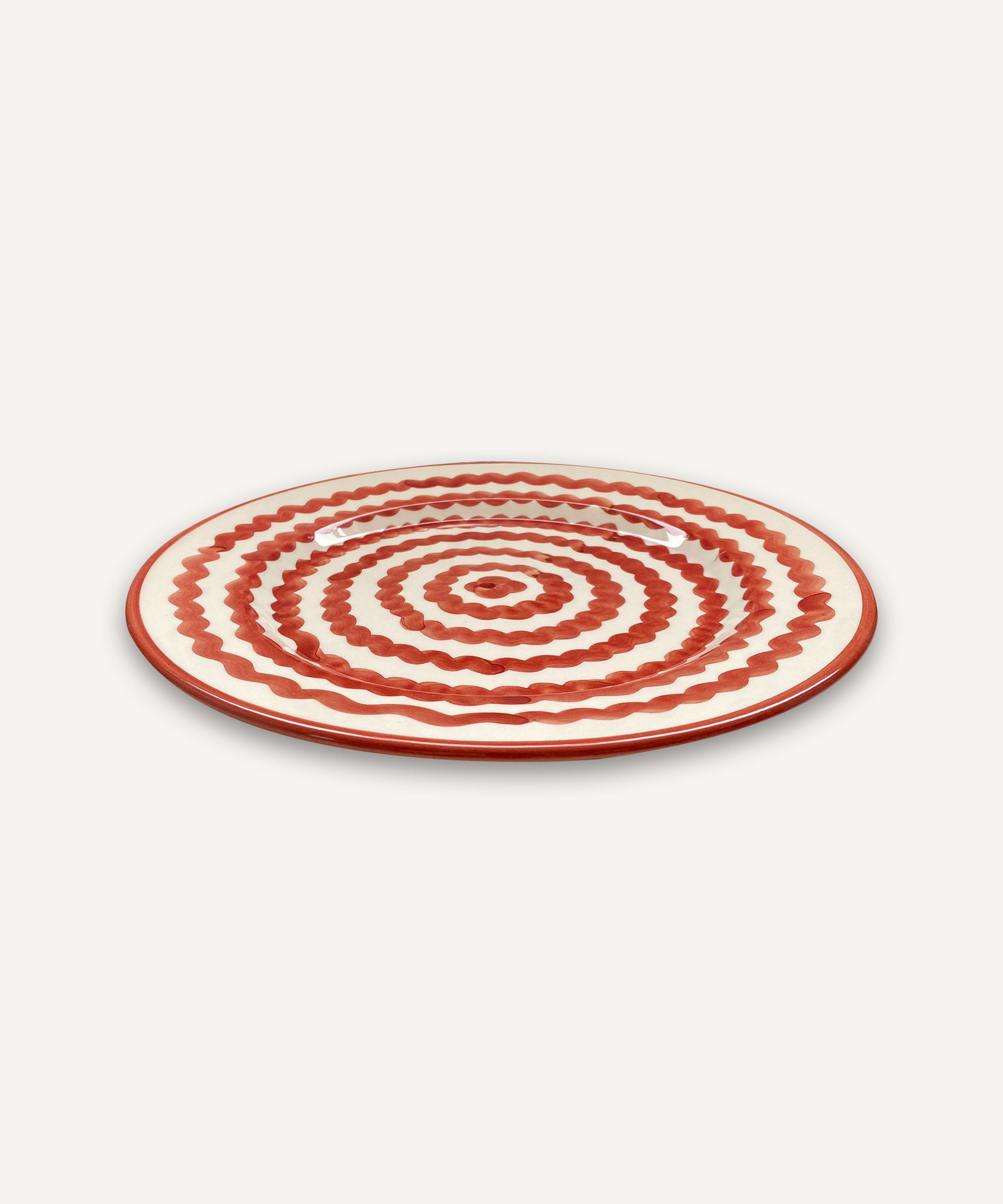 Ondas Dinner plate, Rust Red