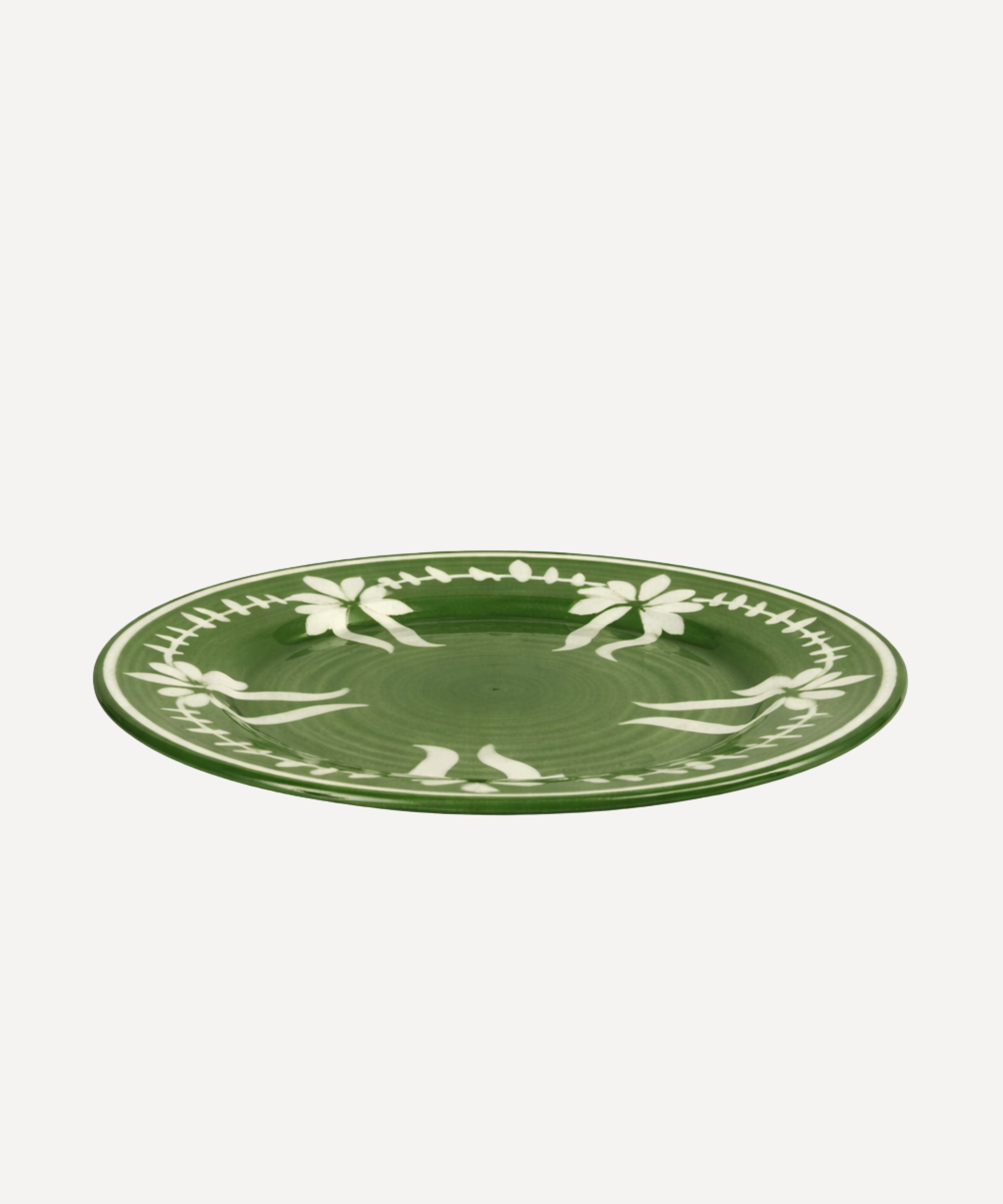 Flor Dinner Plate, Fern Green