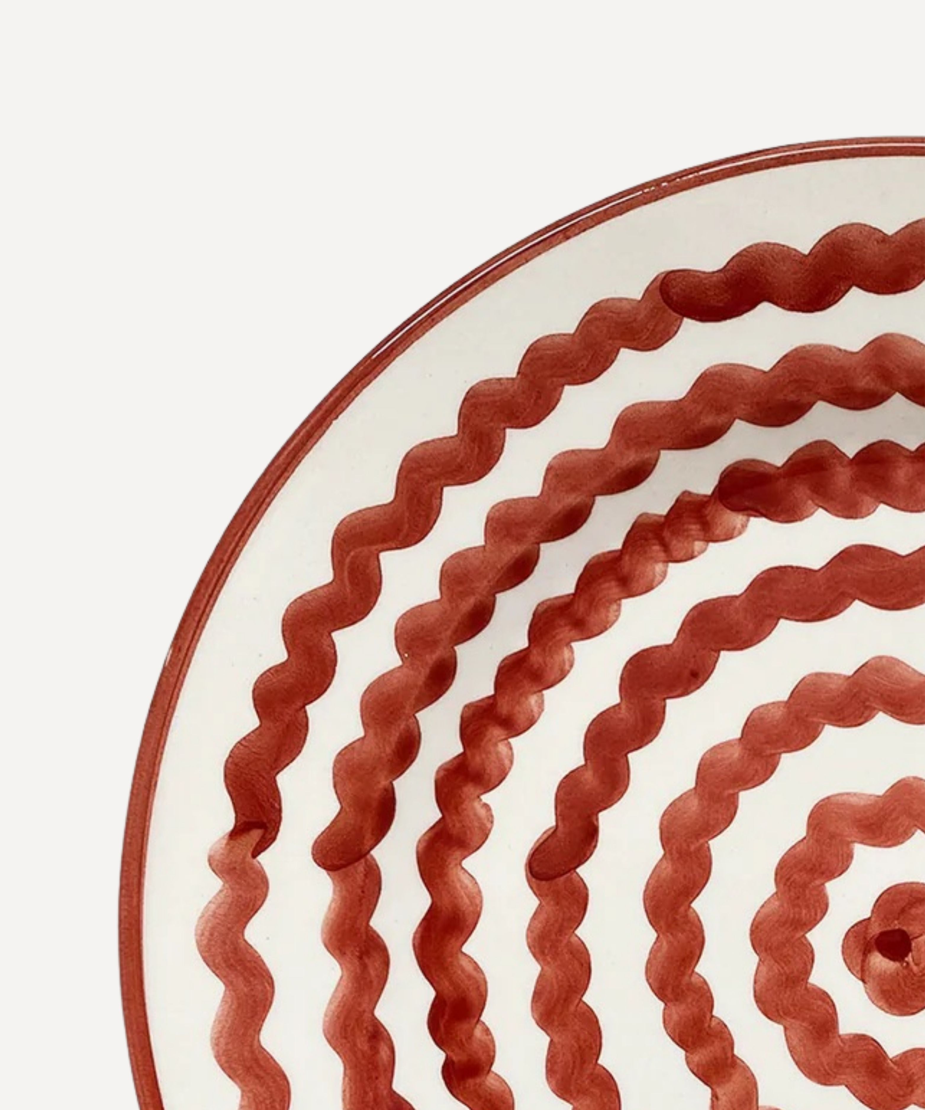 Ondas Dinner plate, Rust Red
