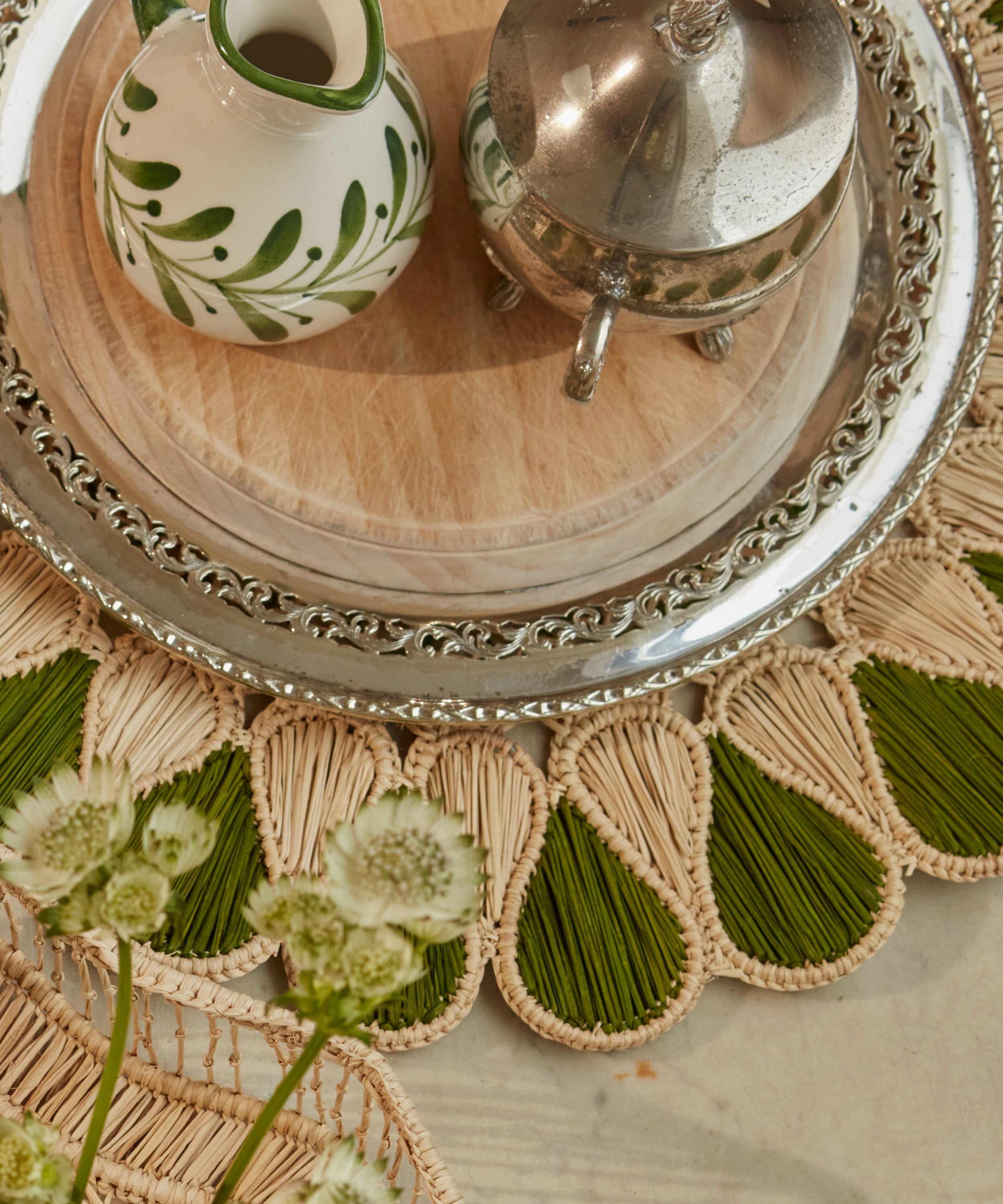 Helecho Milk Jug, Fern Green