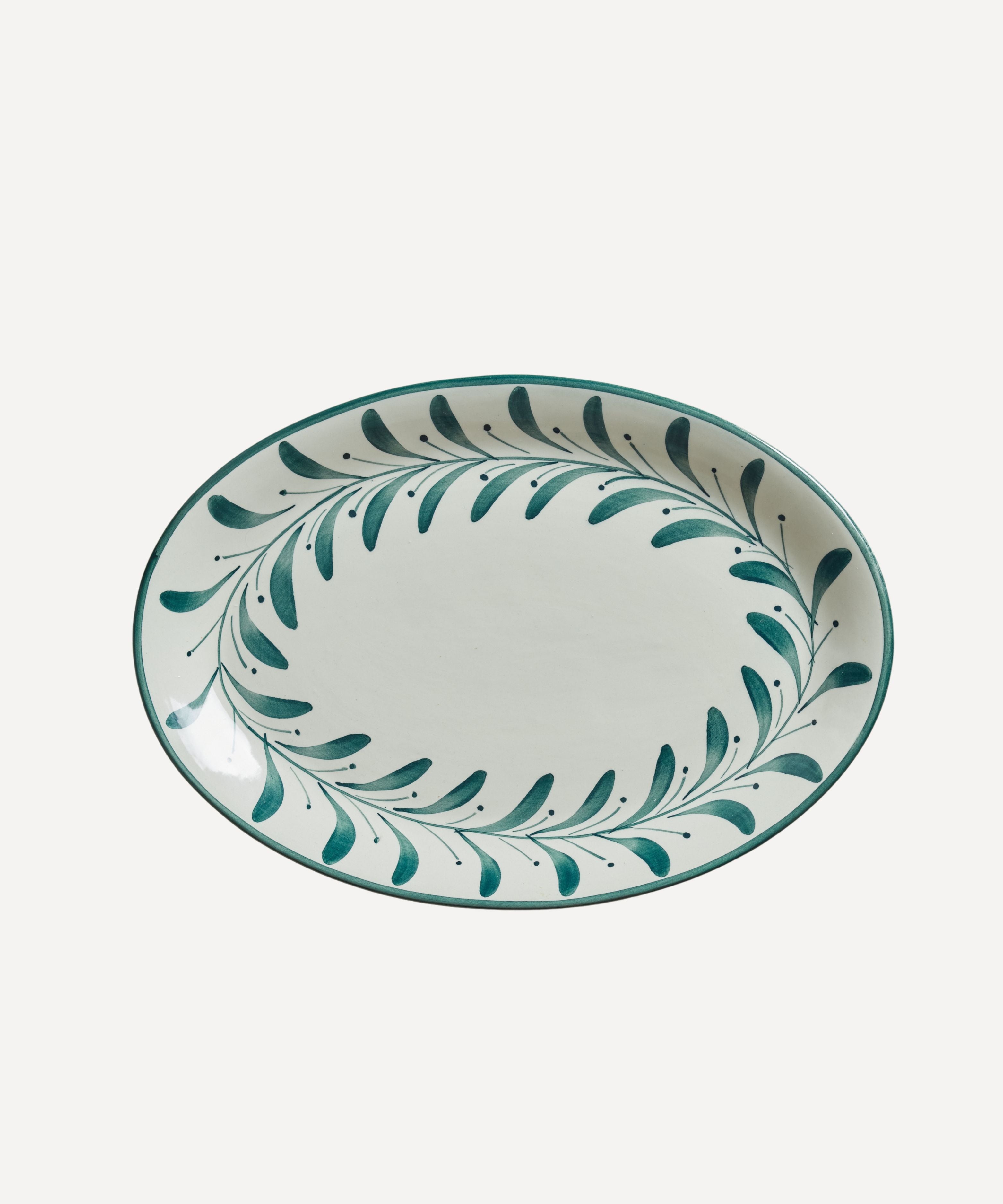 Helecho Serving Platter (set of two) - Teal