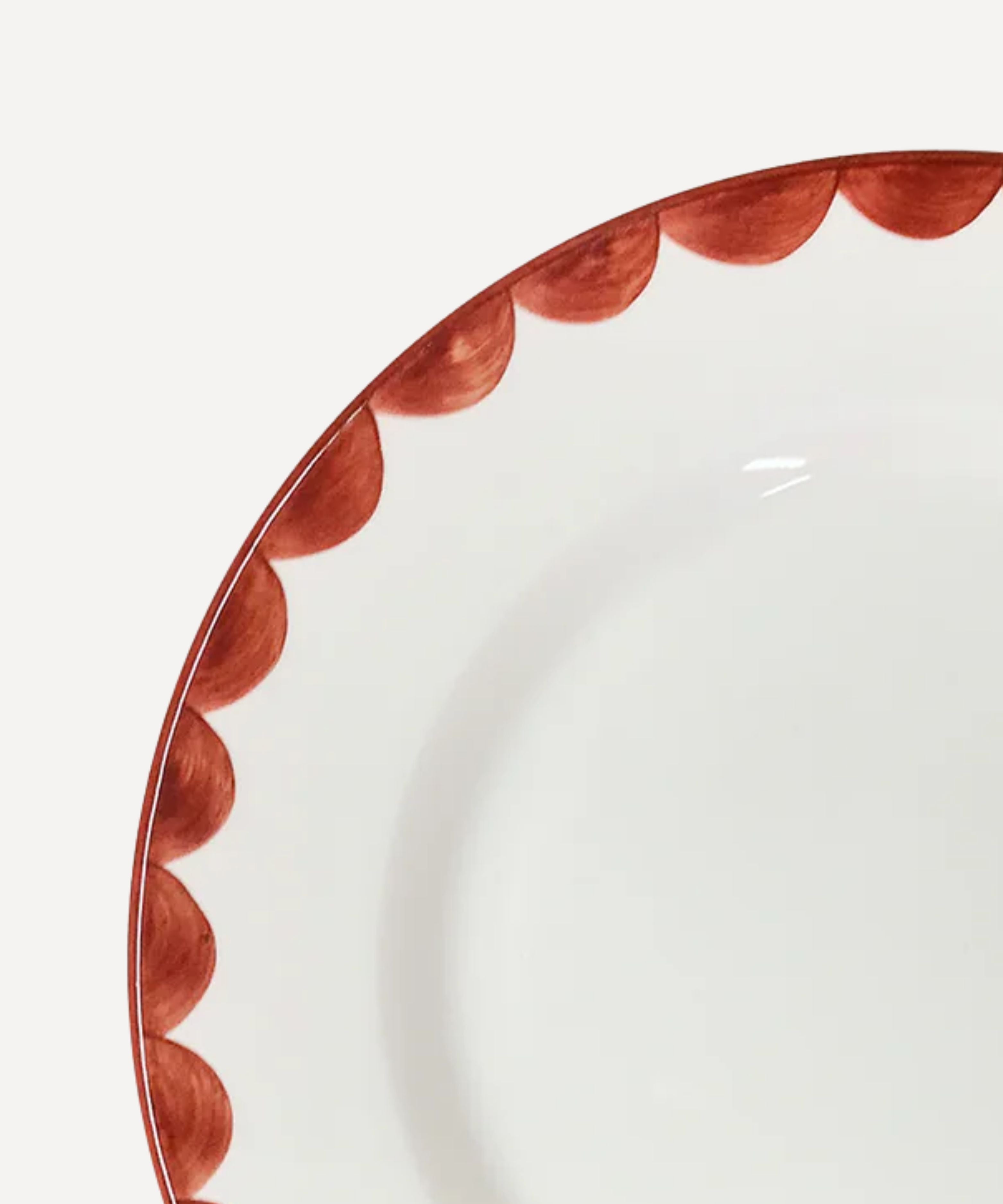 Cascos Side Plate, Rust Red