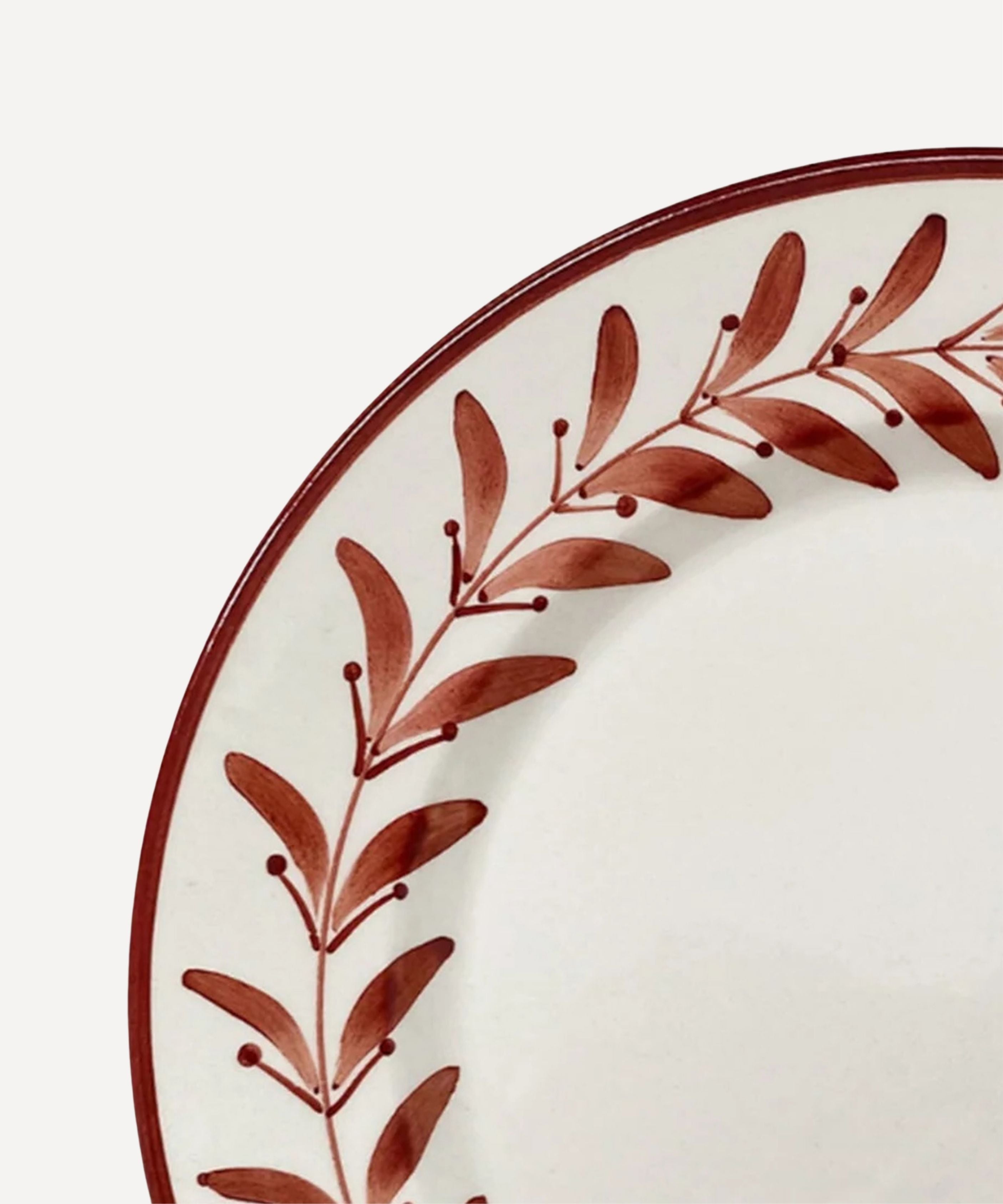 Helecho Side Plate, Rust Red