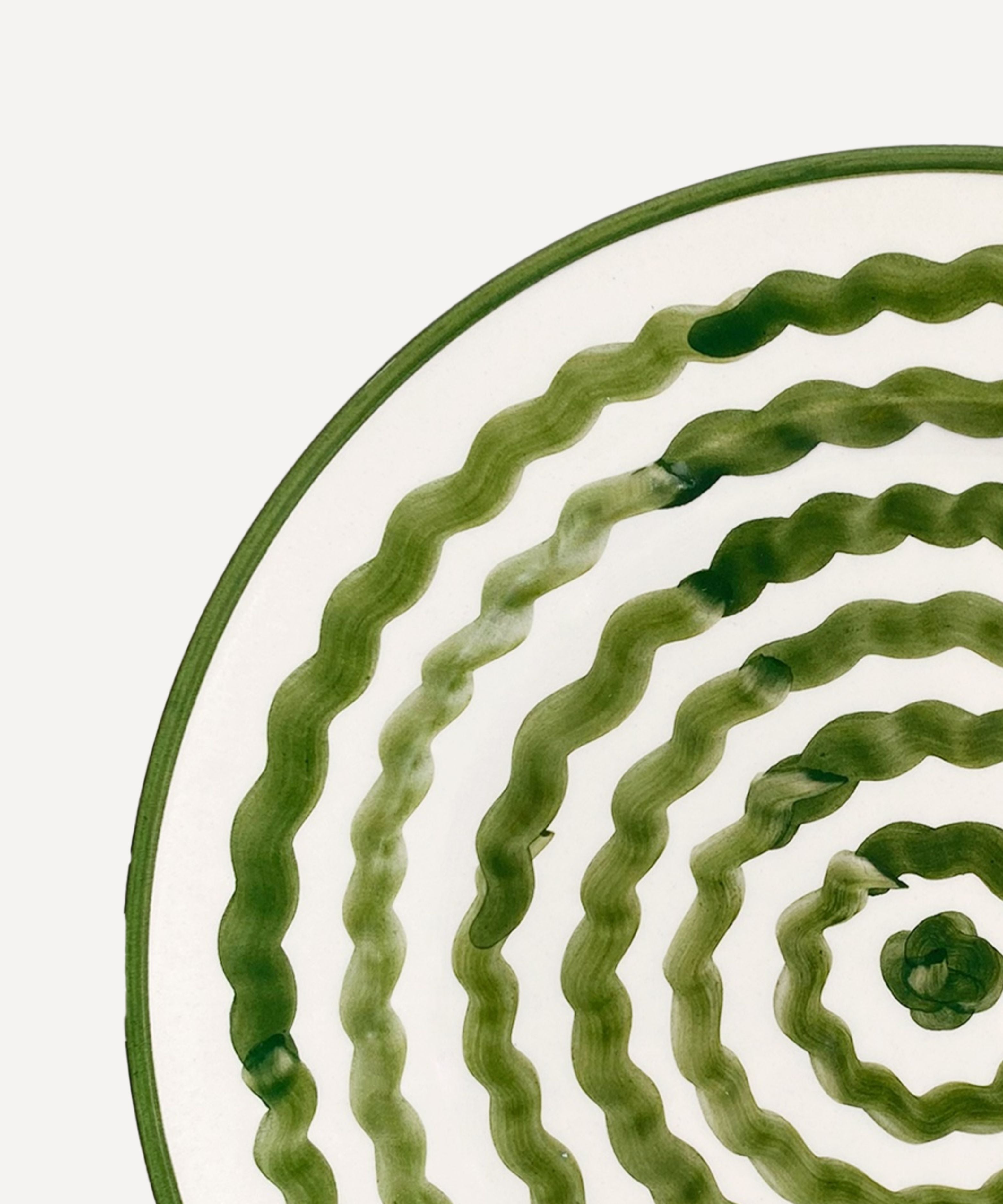 Ondas Side Plate, Fern Green