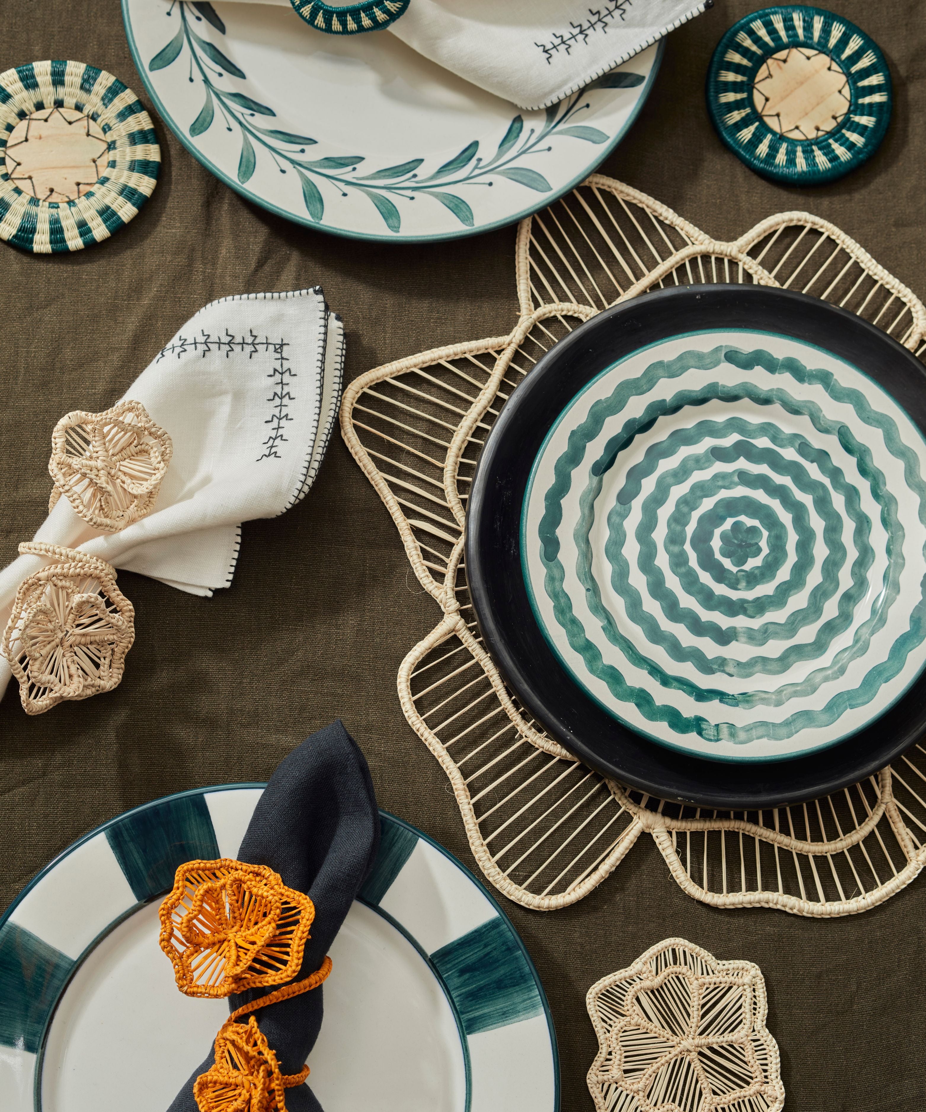 Ondas Side Plate, Teal