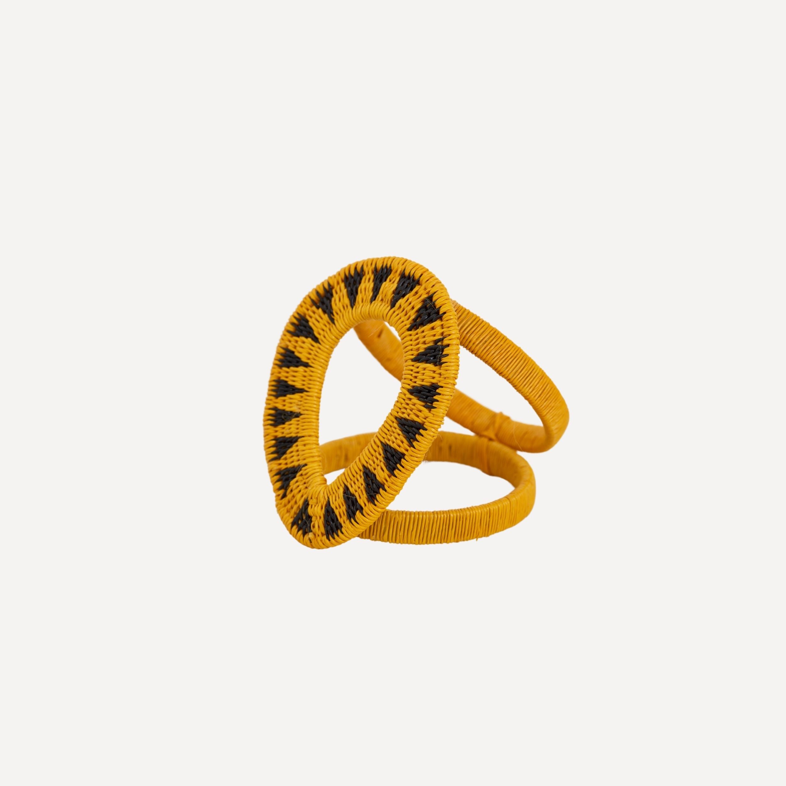 Gota Werregue Napkin Ring - Mustard
