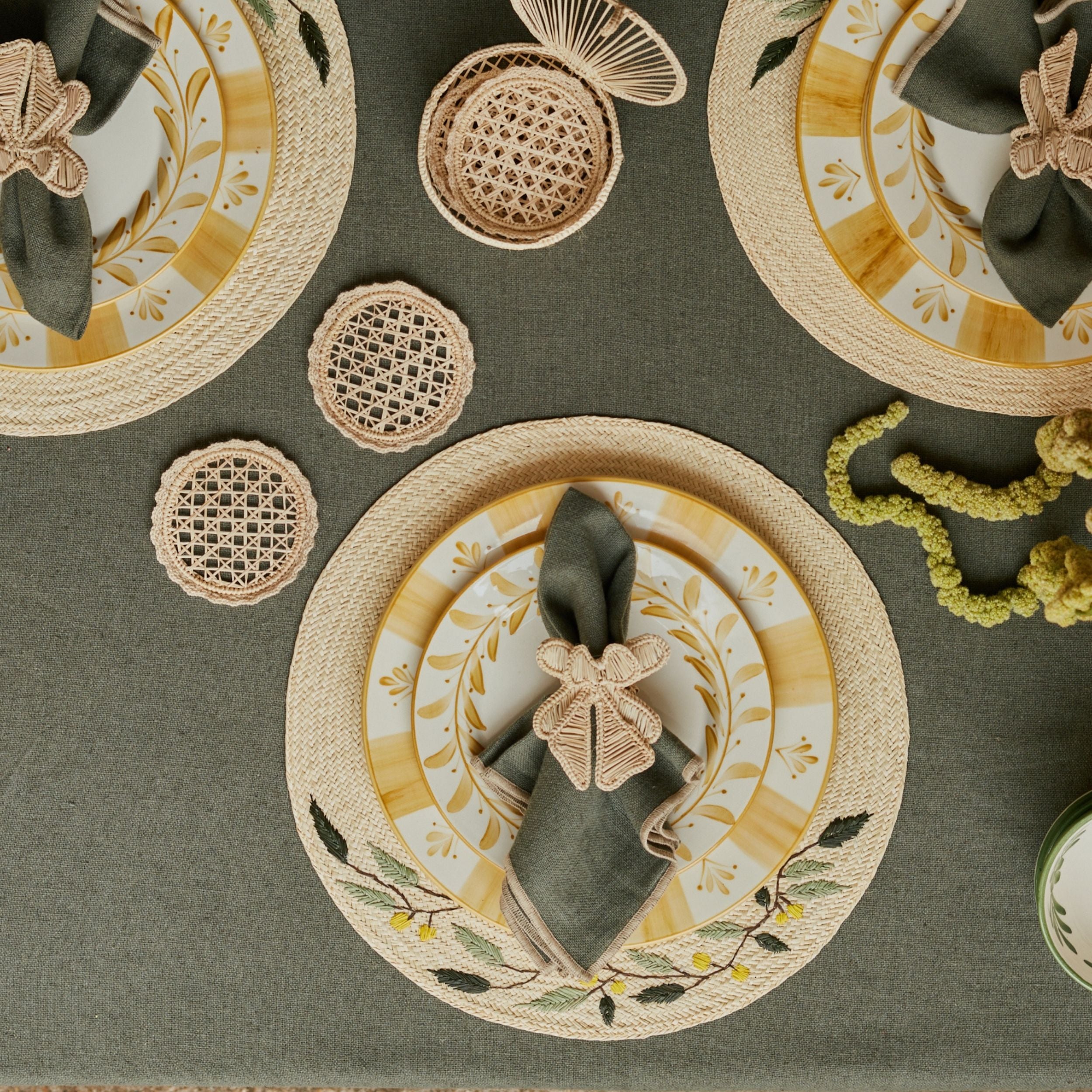 Ribbon Napkin Ring - Natural