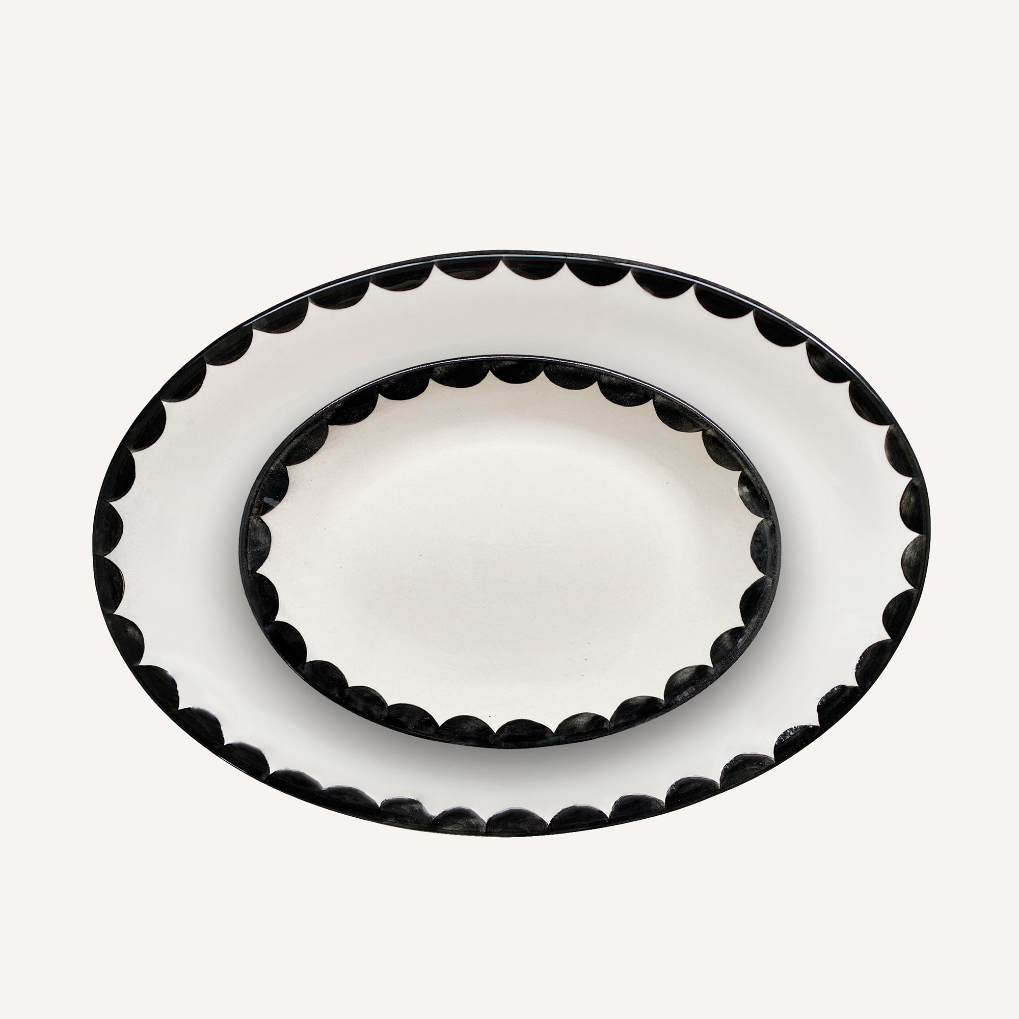Cascos Serving Trays (set of two) - Jet Black TABLEWARE, SERVEWARE & COOKWARE