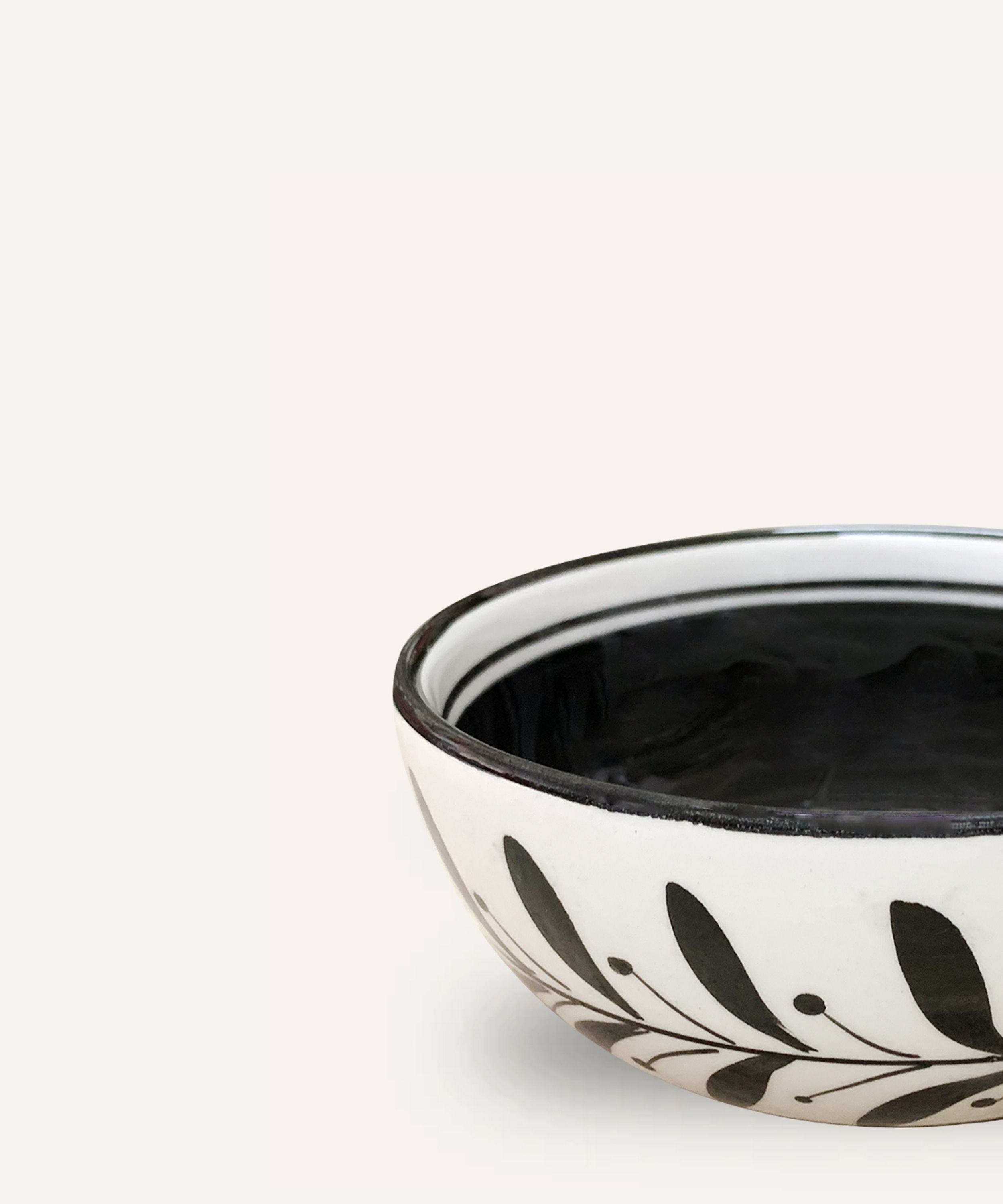 Helecho Soup Bowl, Jet Black