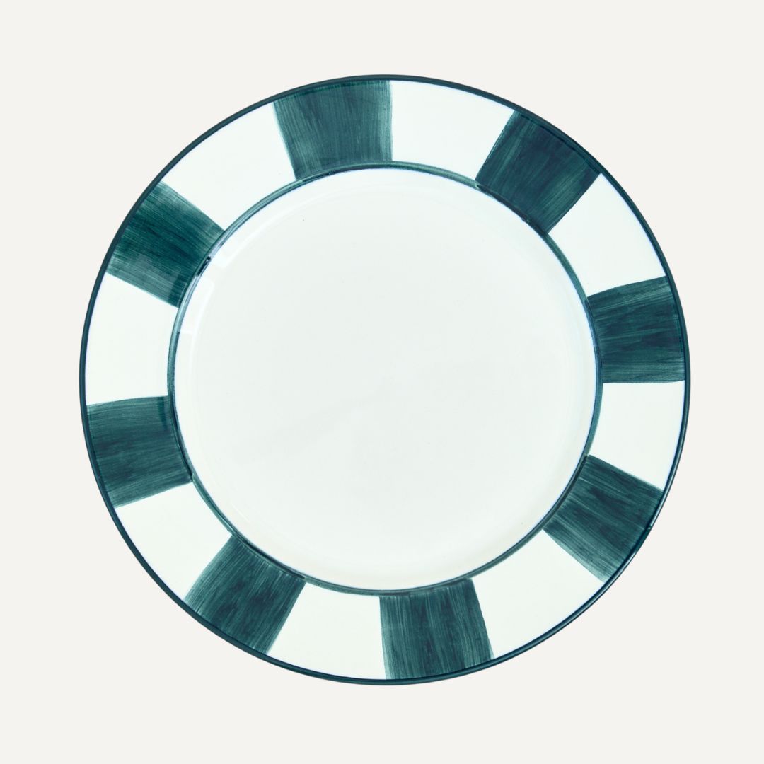 Dinner Plate - Franjas - Teal TABLEWARE, SERVEWARE & COOKWARE