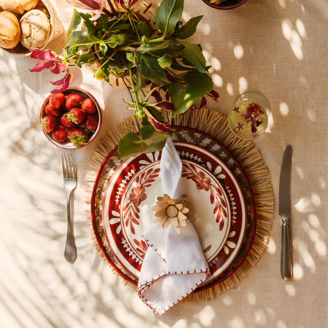 Side Plate - Flor - Rust Red TABLEWARE, SERVEWARE & COOKWARE