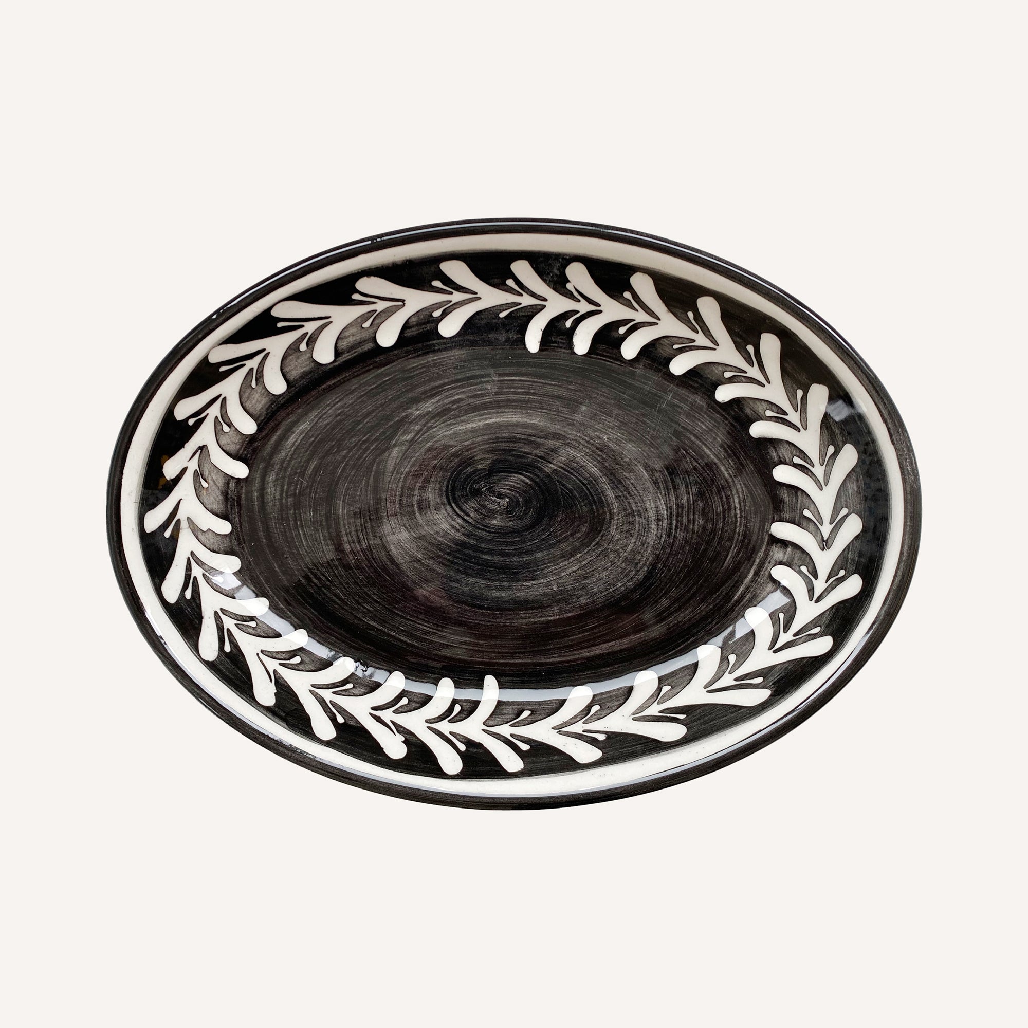 Helecho Serving Trays (set of two) - Jet Black TABLEWARE, SERVEWARE & COOKWARE