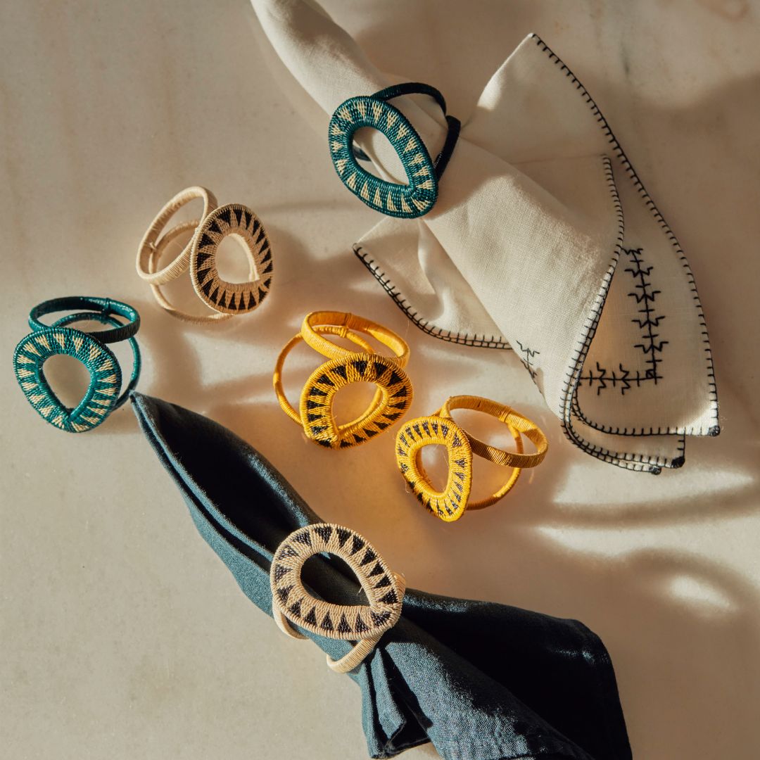 Gota Werregue Napkin Ring - Mustard  TABLEWARE, SERVEWARE & COOKWARE