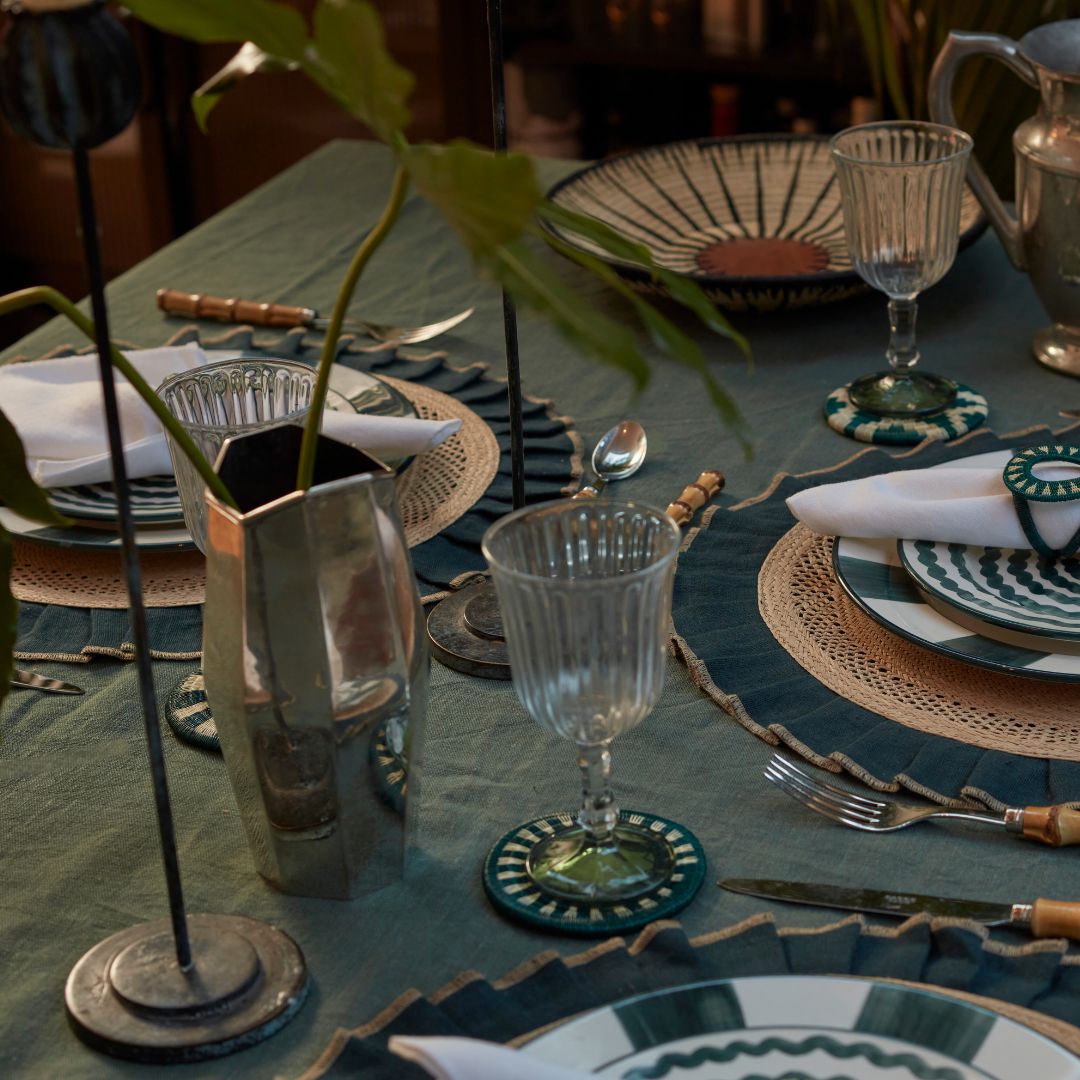 Pacifico Werregue Coaster - Teal (set of 4) TABLEWARE, SERVEWARE & COOKWARE