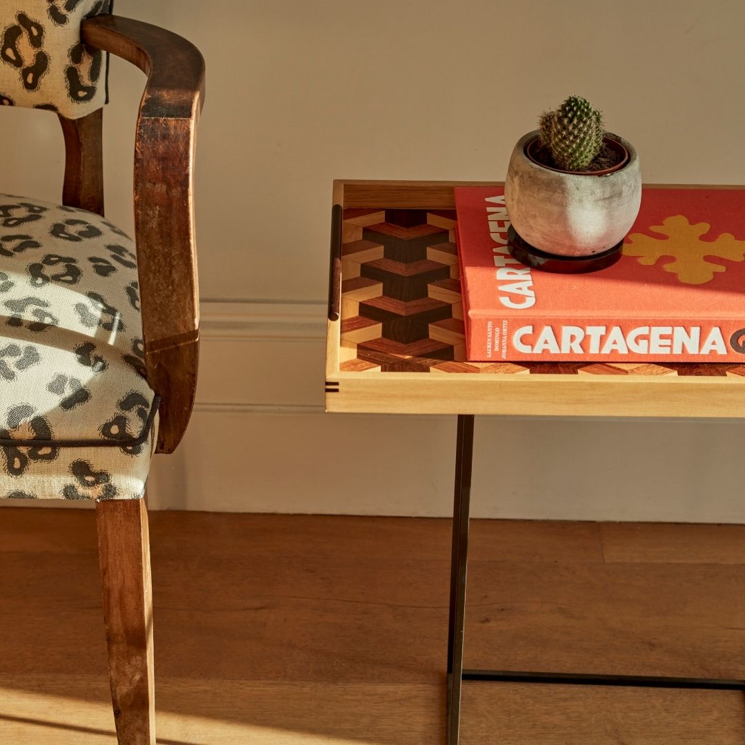Lara Marquetry Tray - Large TABLEWARE, SERVEWARE & COOKWARE