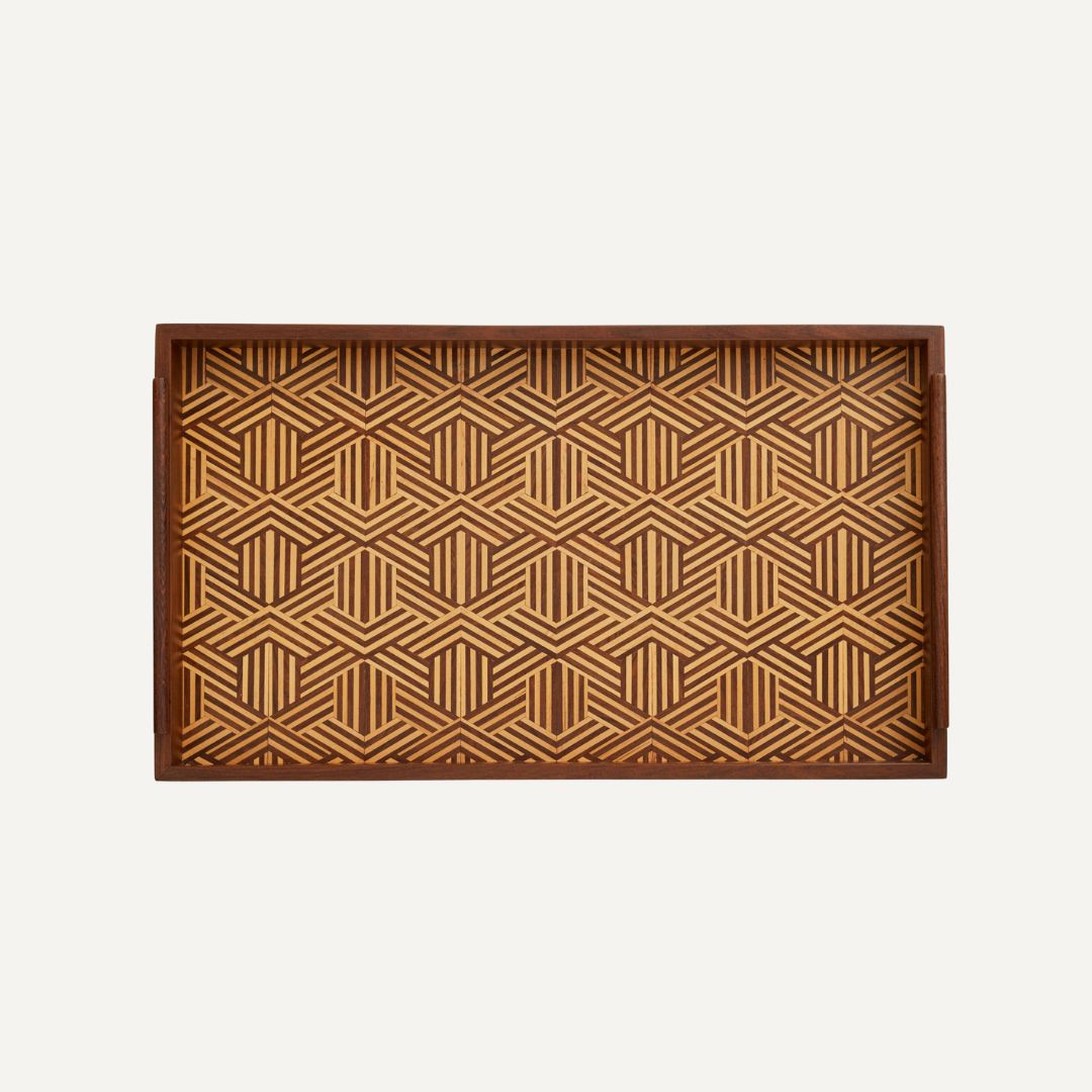 Lara Marquetry Tray - Small TABLEWARE, SERVEWARE & COOKWARE