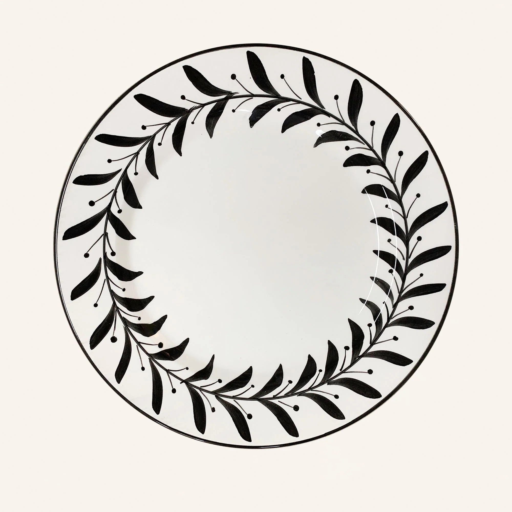 Dinner Plate - Helecho - Jet Black