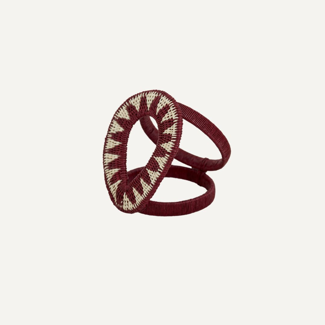Gota Werregue Napkin Ring - Marsala (Set of 2)