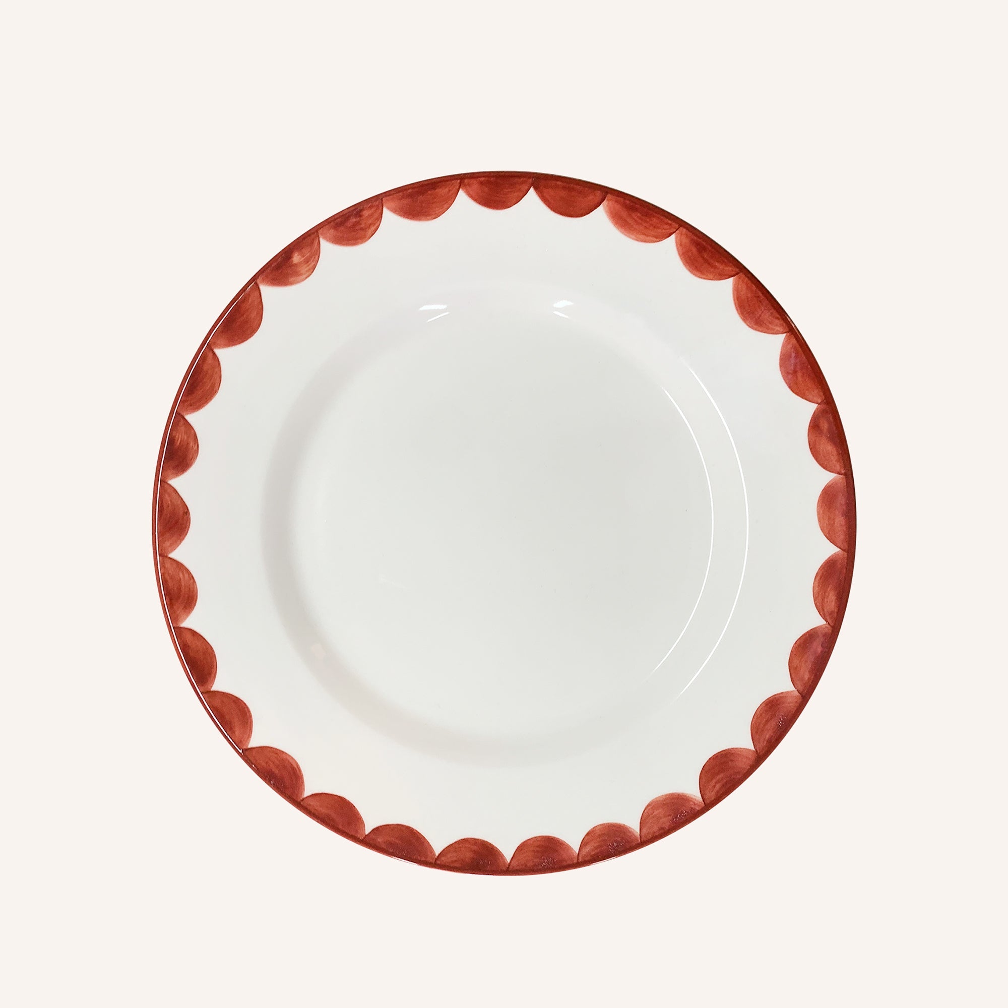 Cascos Side Plate, Rust Red (Set of 4)