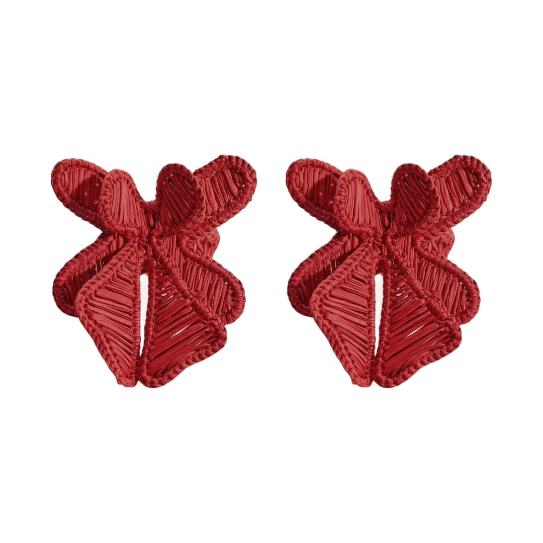 Ribbon Napkin Ring, Red (Set of 4)