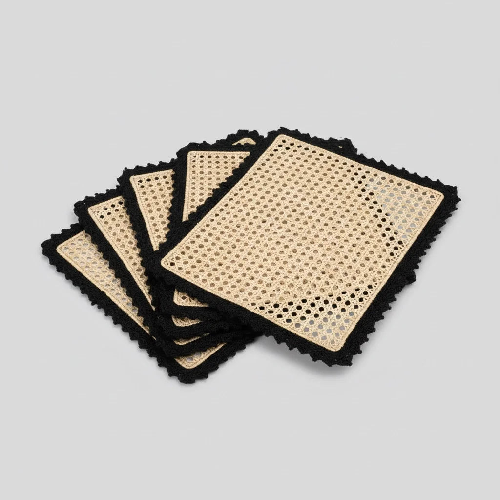 Nubia Placemat - Black (Set of 4)