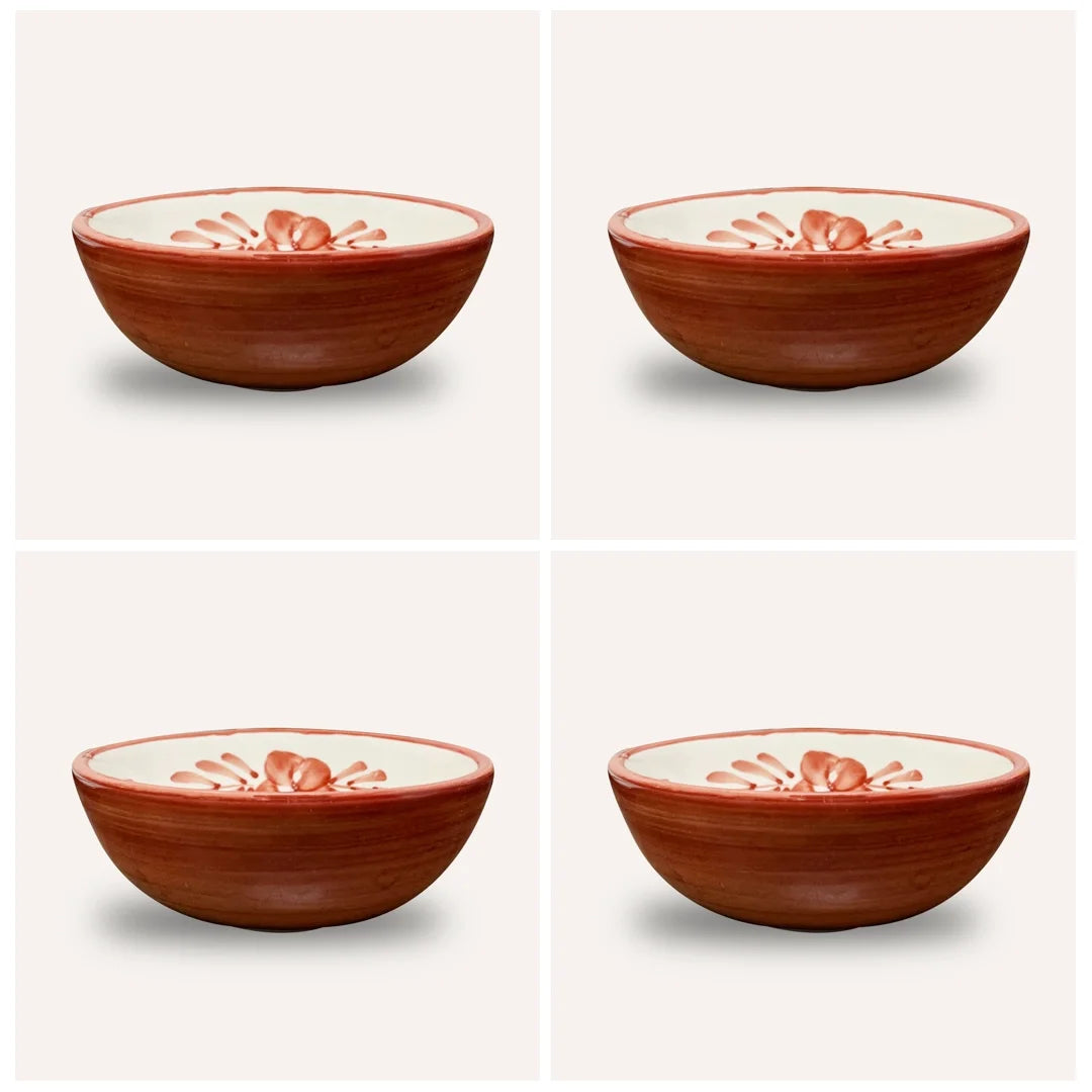 Tapas Bowl - Flor - Rust Red (Set of 4)