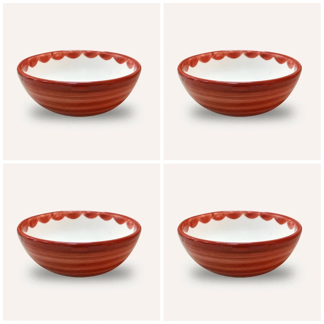 Tapas Bowl - Cascos - Rust Red (Set of 4)