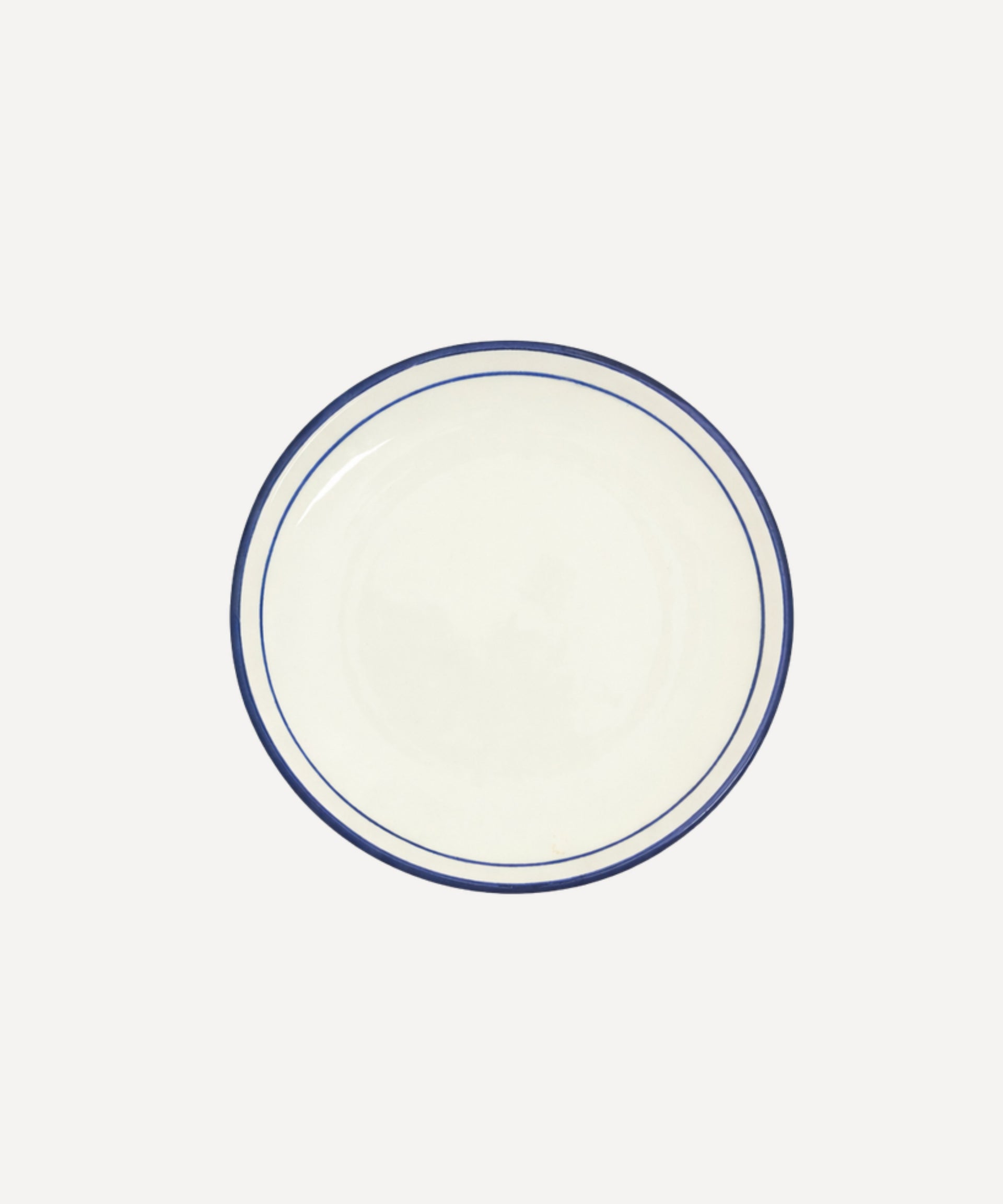 Rim Bread Plate Hand Painted Ceramic Deep
