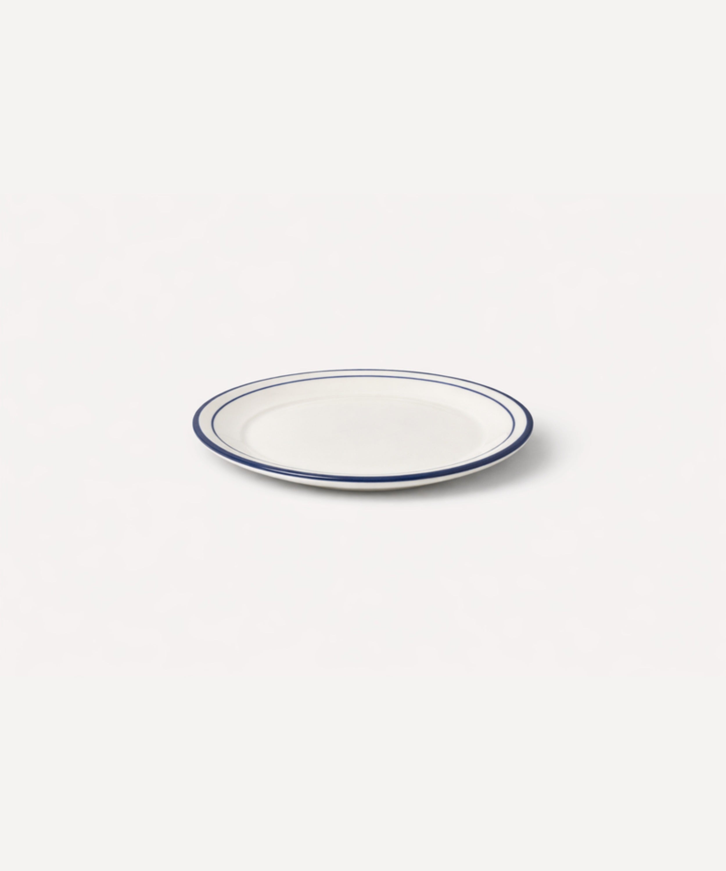 Hand-painted Rim Bread Plate in Deep Blue, Carmen del Viboral ceramic.