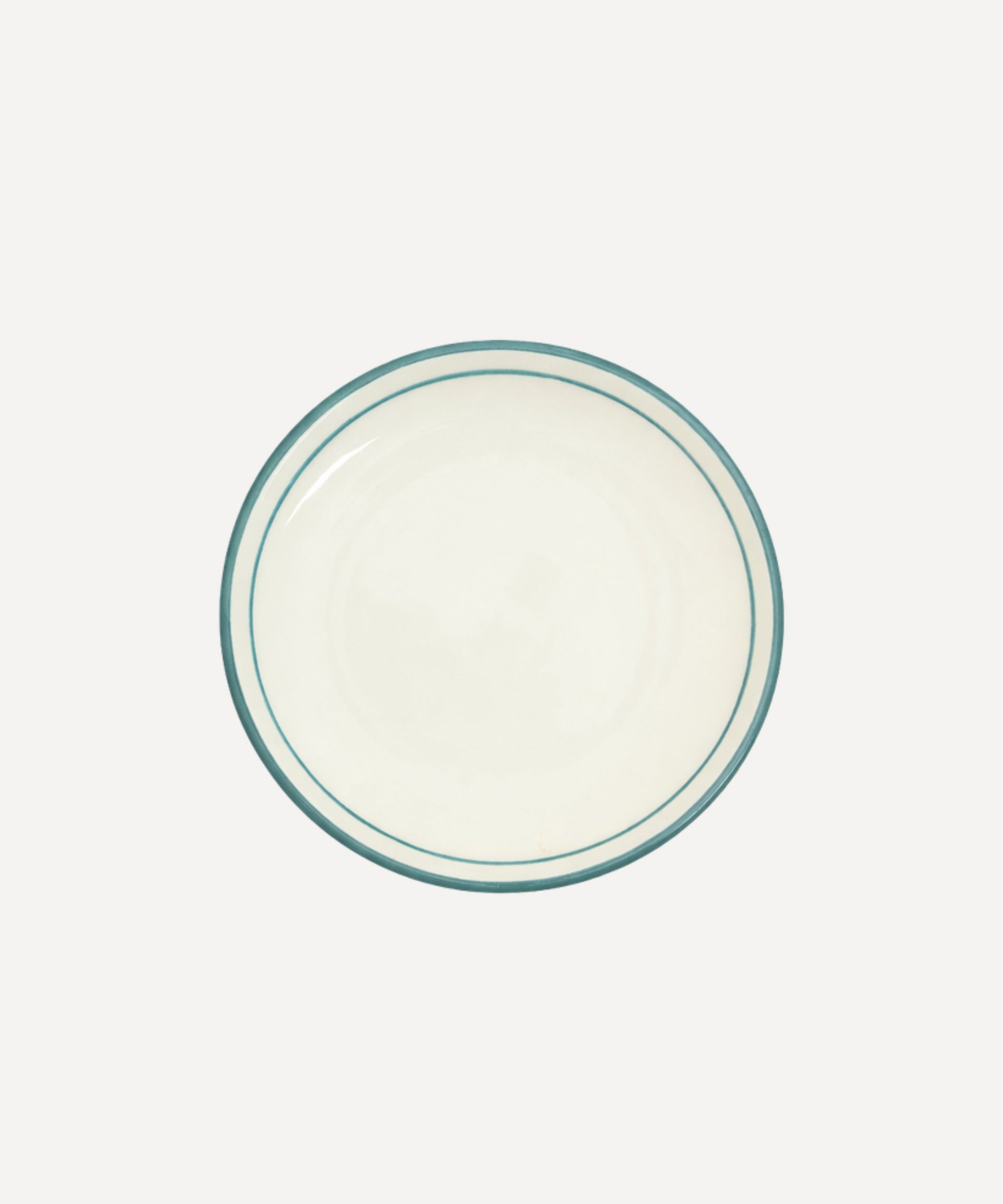 Rim Bread Plate Hand Painted Ceramic
