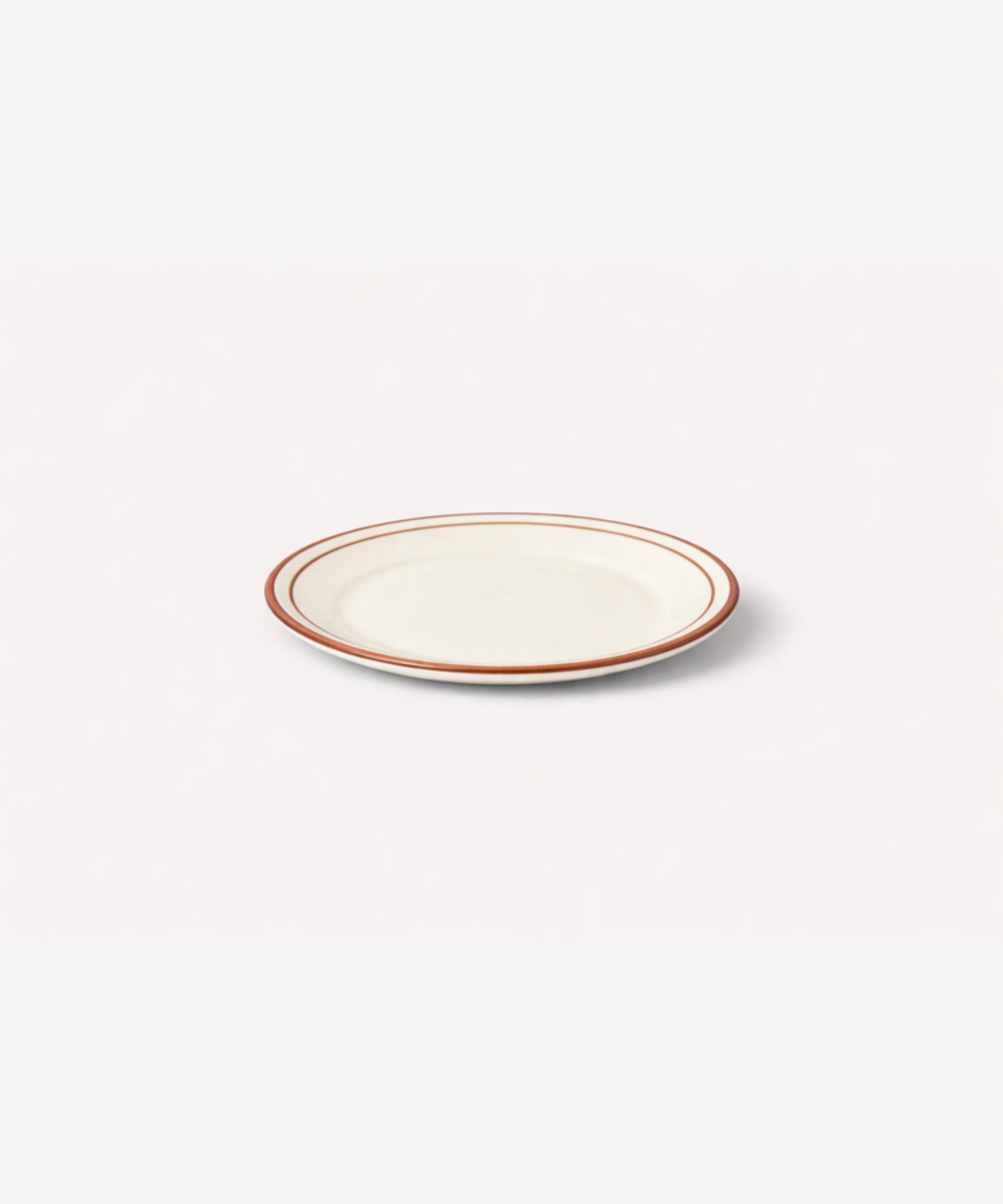 Hand-painted Rim Bread Plate in Rust Red, Carmen del Viboral ceramic.