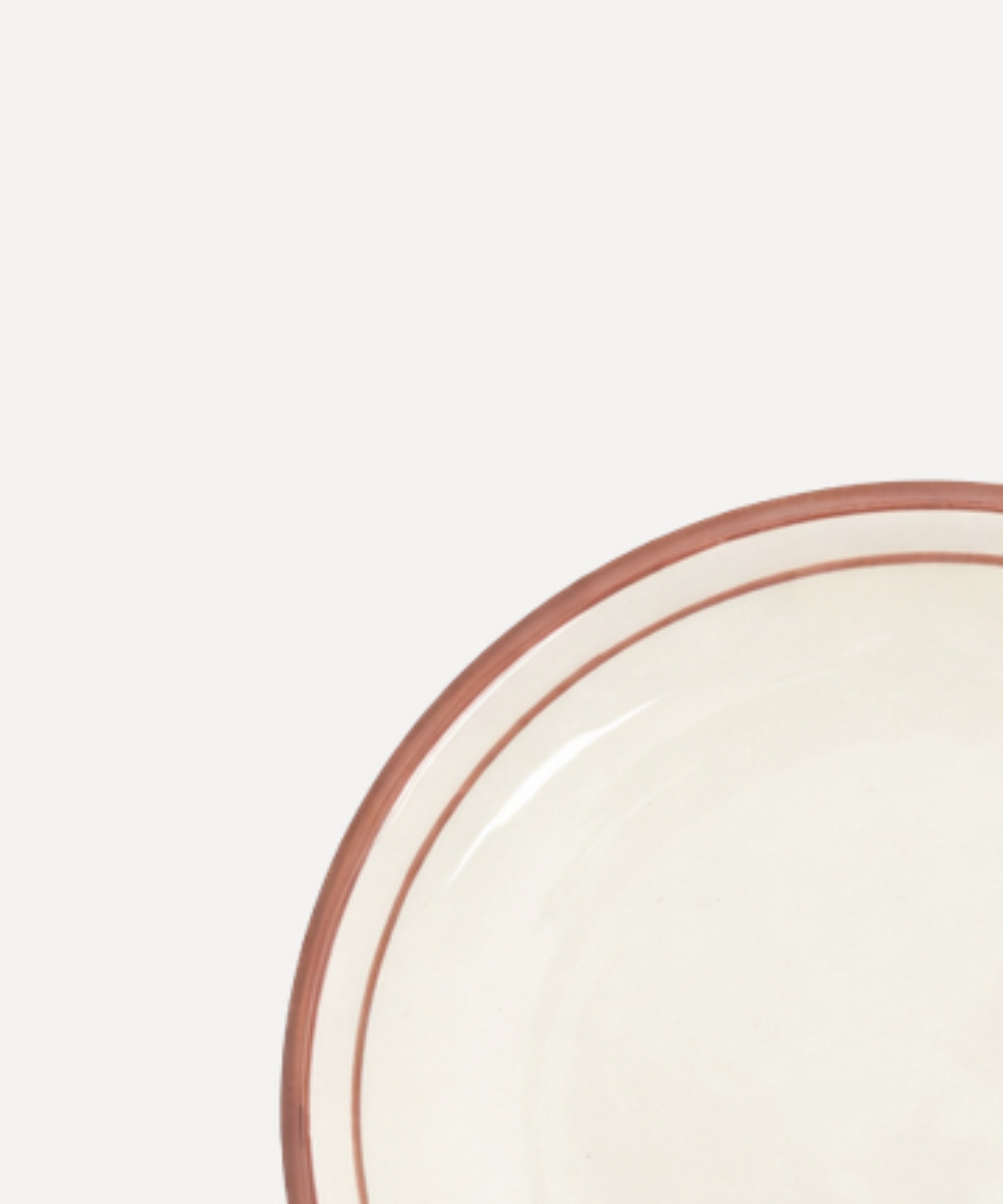 Hand-painted Rim Bread Plate in Vintage Rose, Carmen del Viboral ceramic.