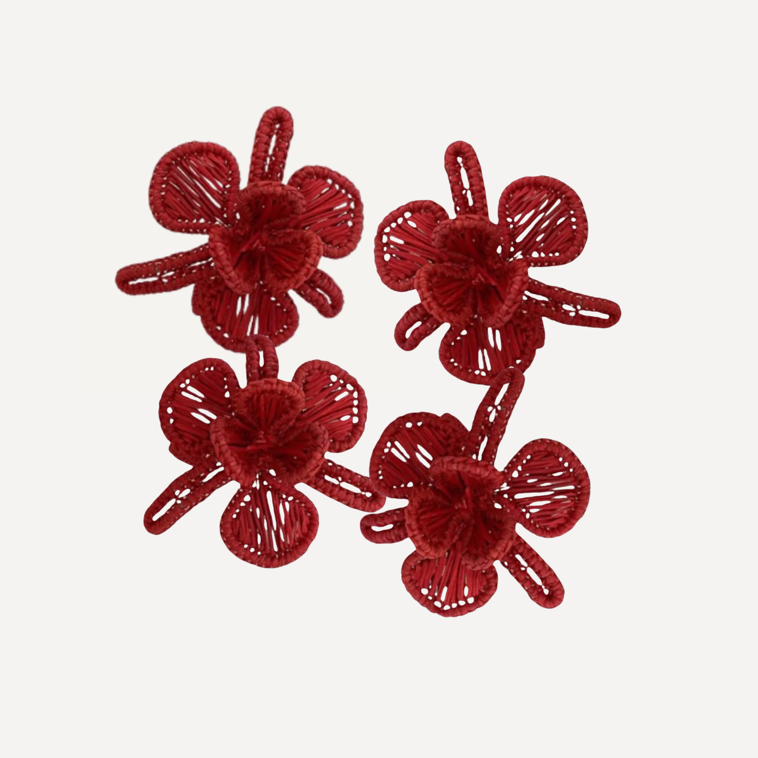 Orquidea Napkin Ring, Terracotta (set of 4)