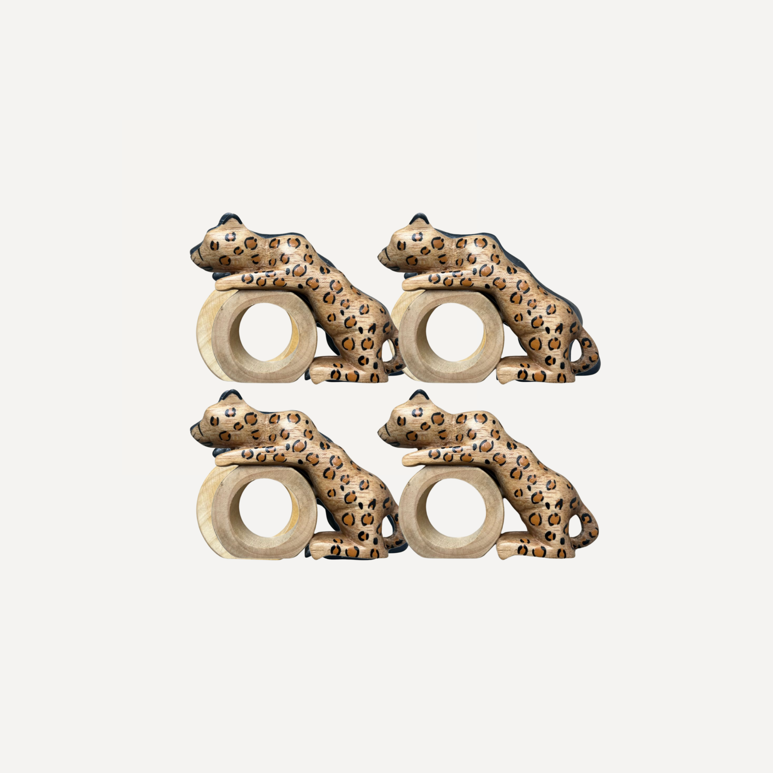 Felino Jaguar Napkin Ring (Set of 4)