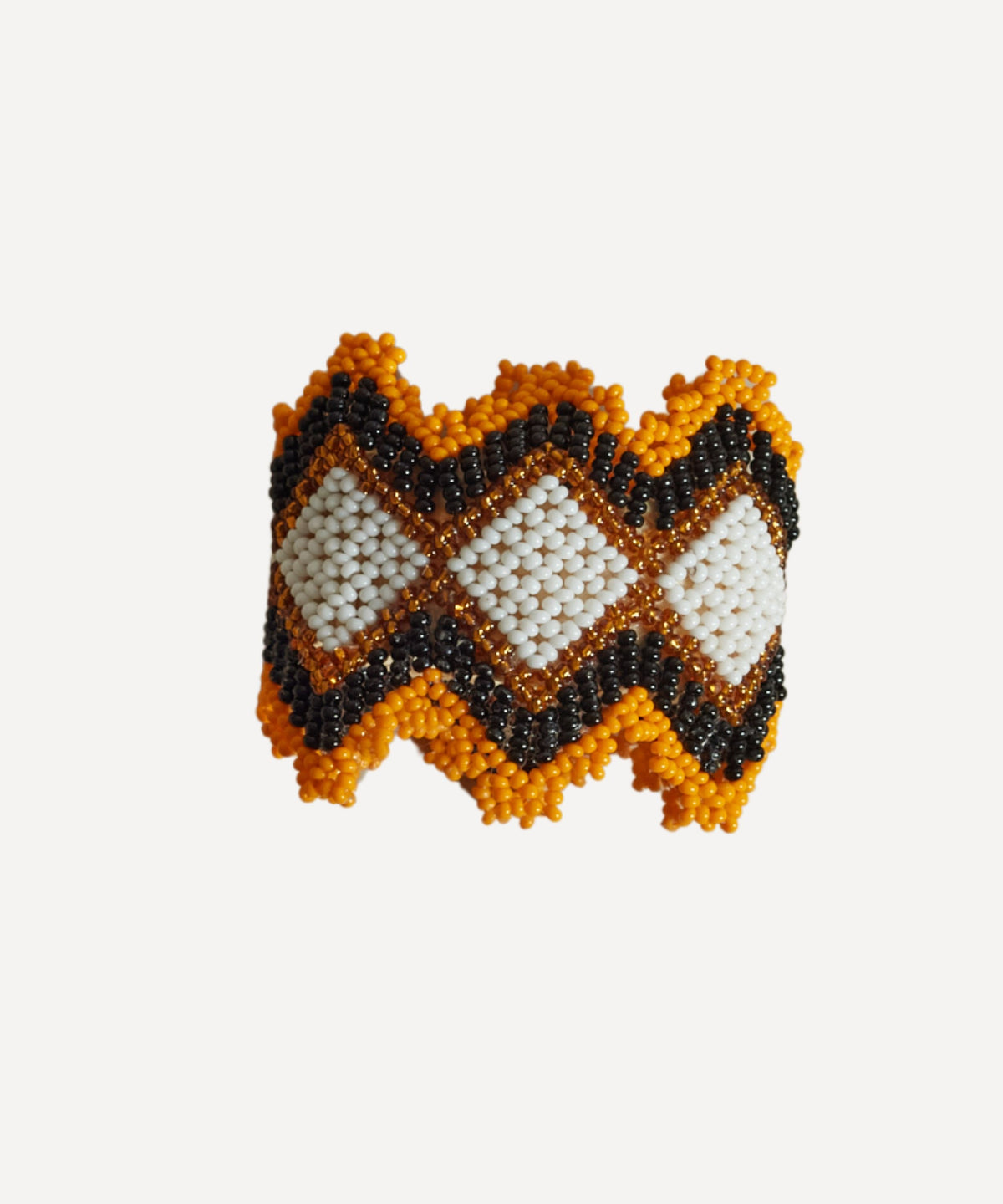 Alicia Napkin Ring Beaded Burnt