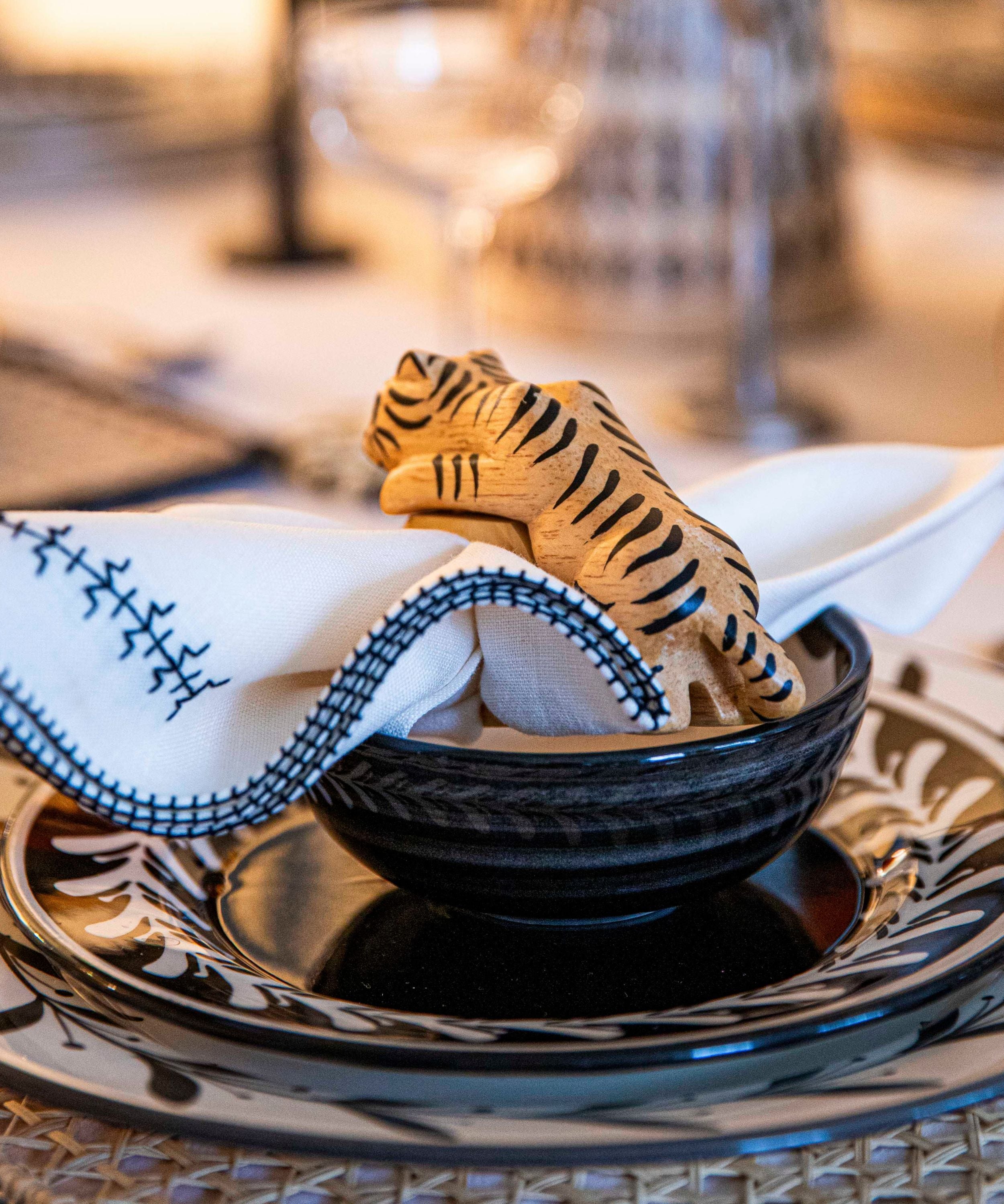 Felino Tiger Napkin Ring
