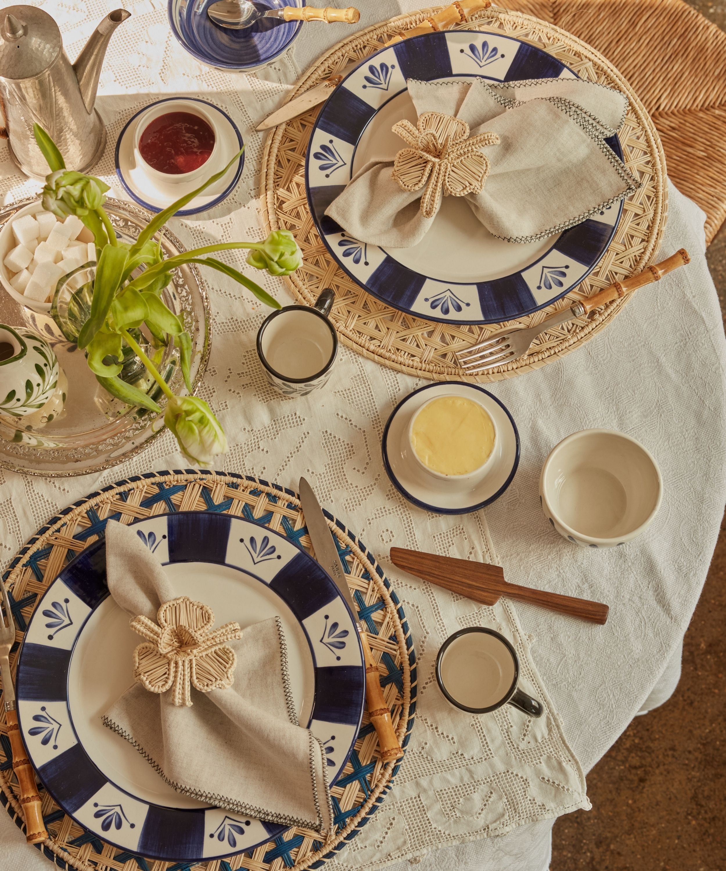 Orquidea Napkin Ring, Natural