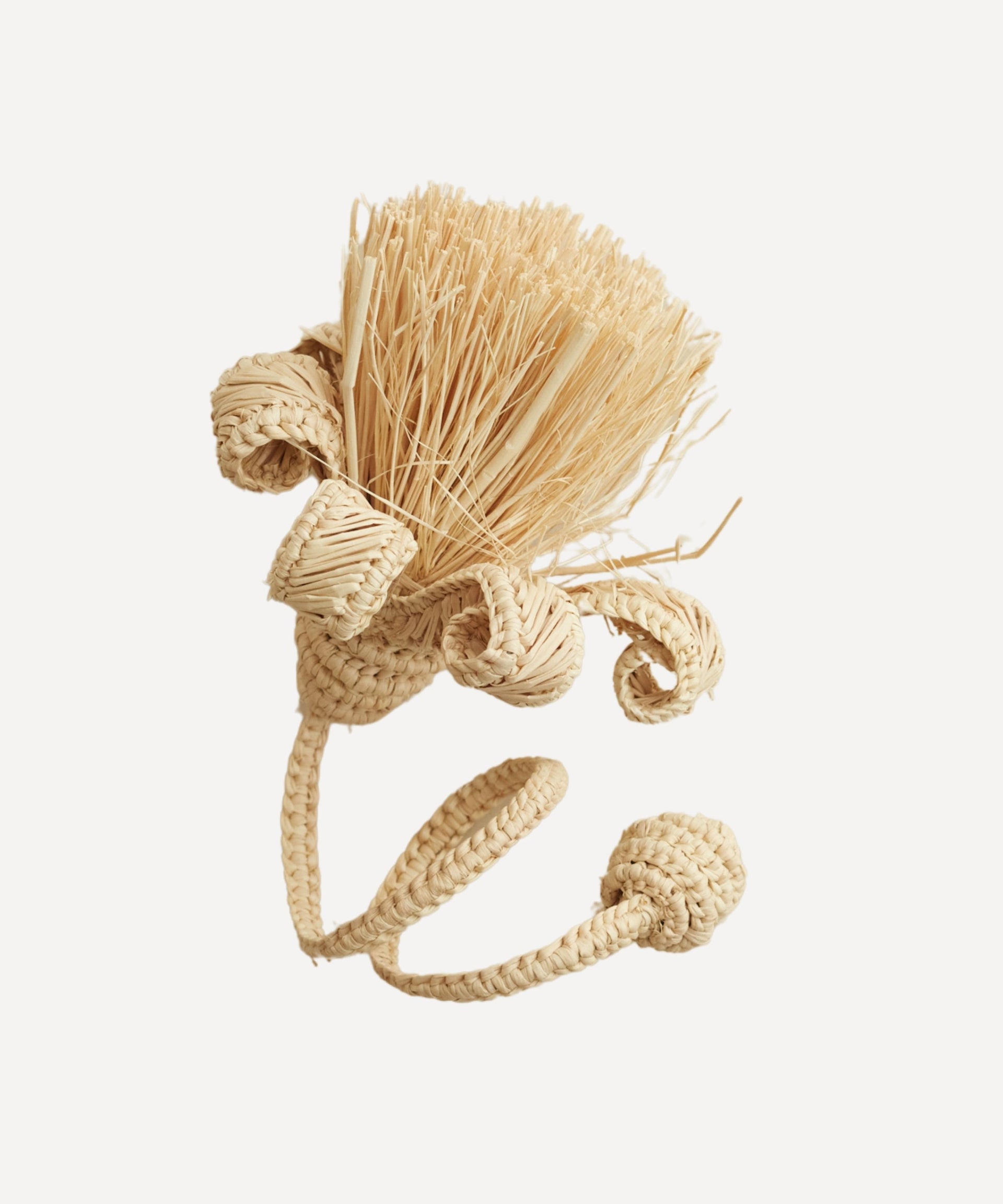Pompon Napkin Ring Handwoven Iraca Palm